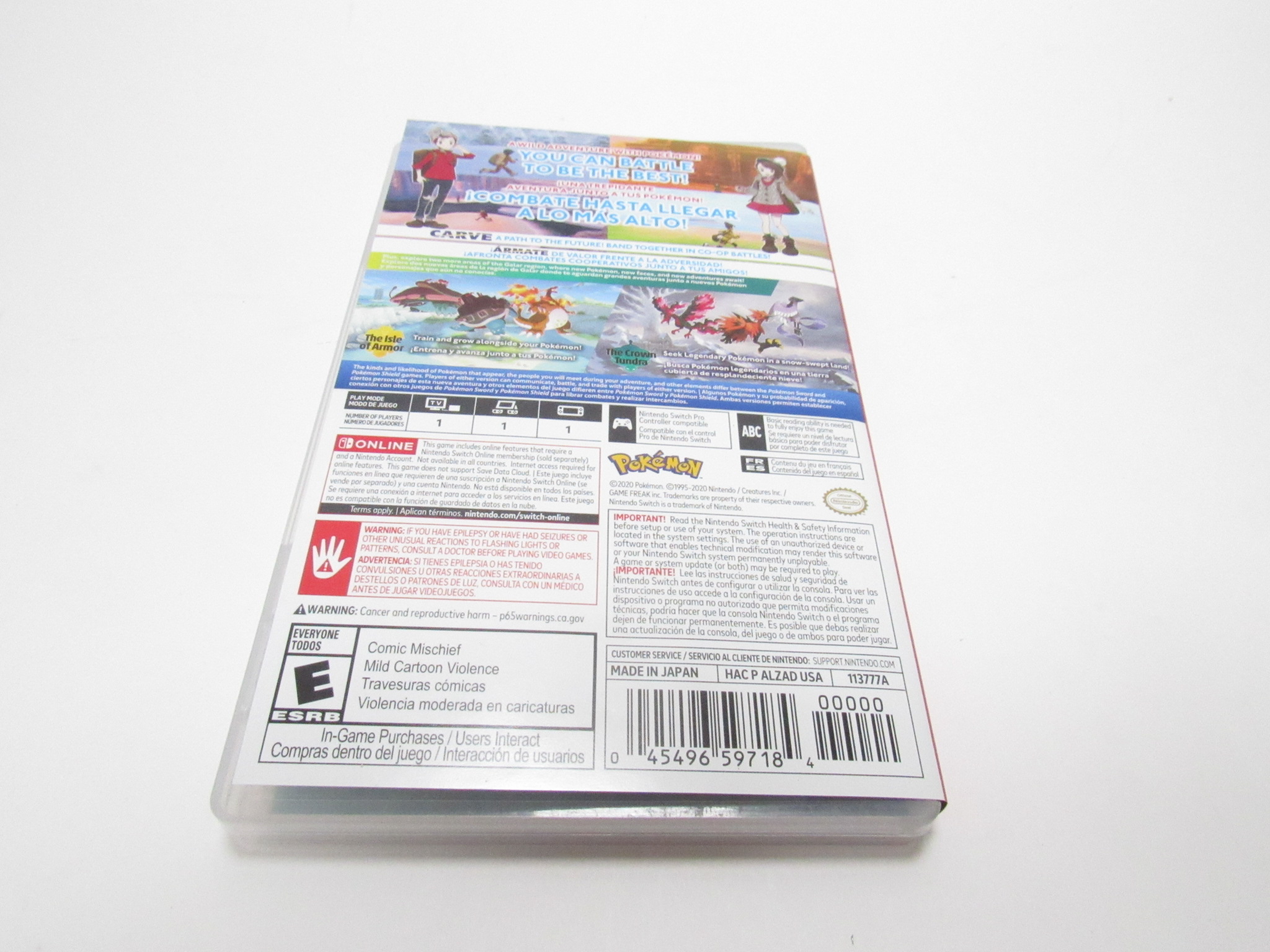 Pokemon Sword + Pokemon Sword Expansion Pass Nintendo Switch Game