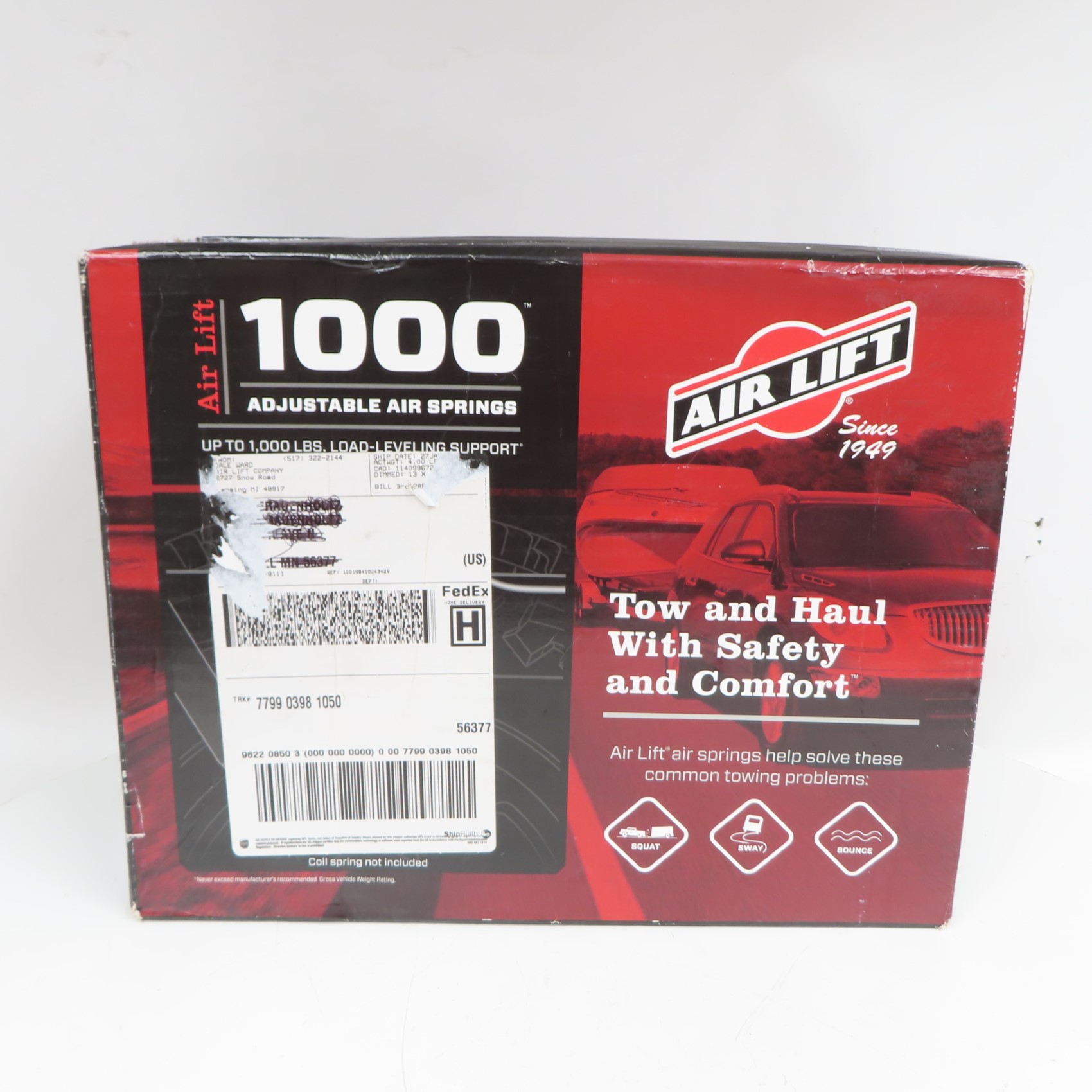 Air Lift 60817 1000 Jeep Wrangler Air Suspension Kit (Local PickUp Only)