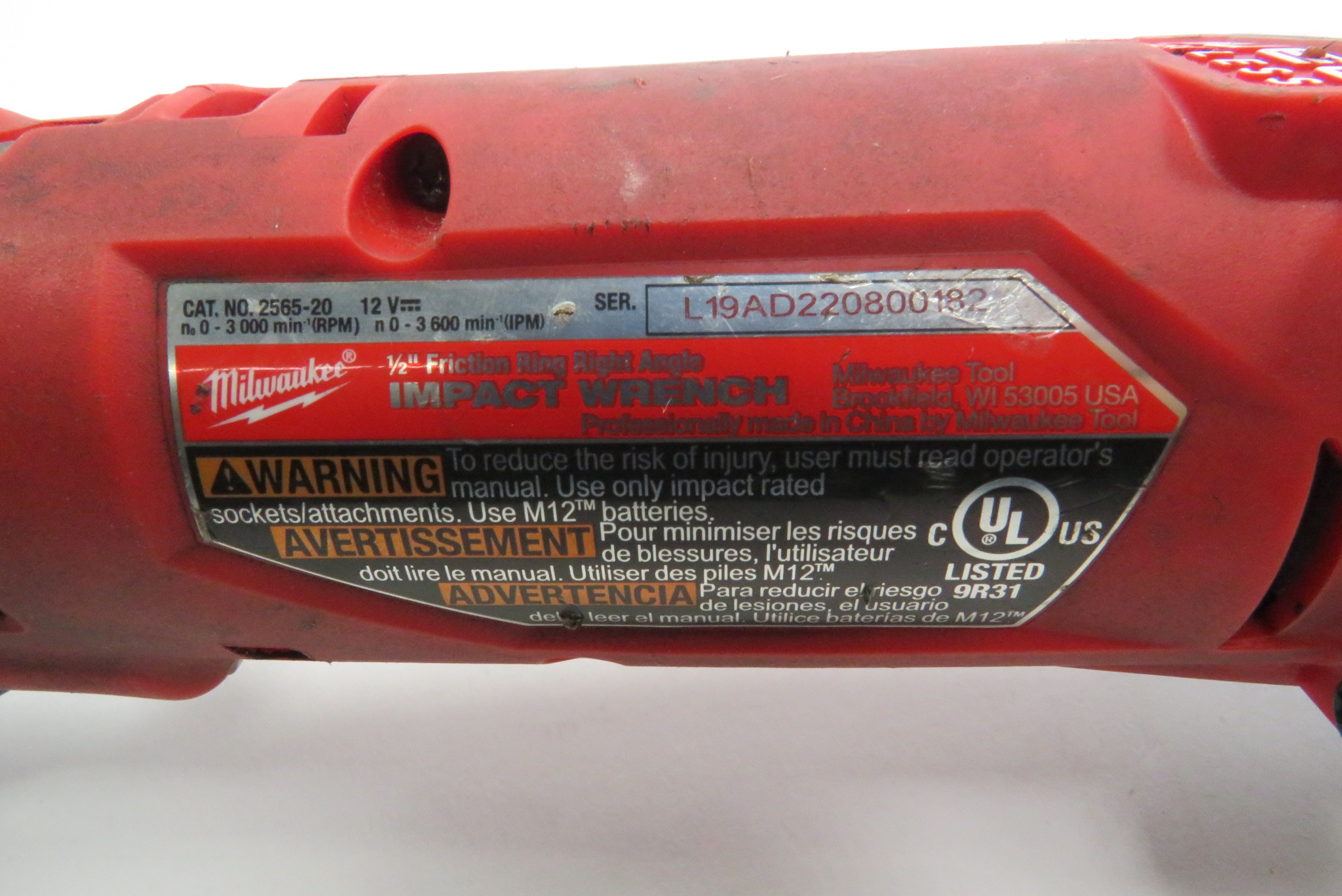 Milwaukee 2565-20 M12 FUEL Llave De Impacto 12V Sin Escobillas 1/2″ (solo Herramienta, Restaurada)