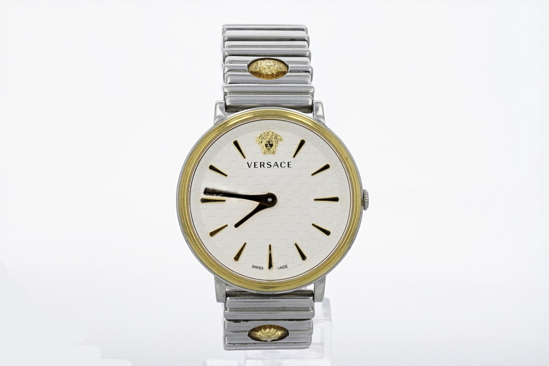Versace V-Circle Logomania White Dial Quartz Stainless Steel  display picture 1