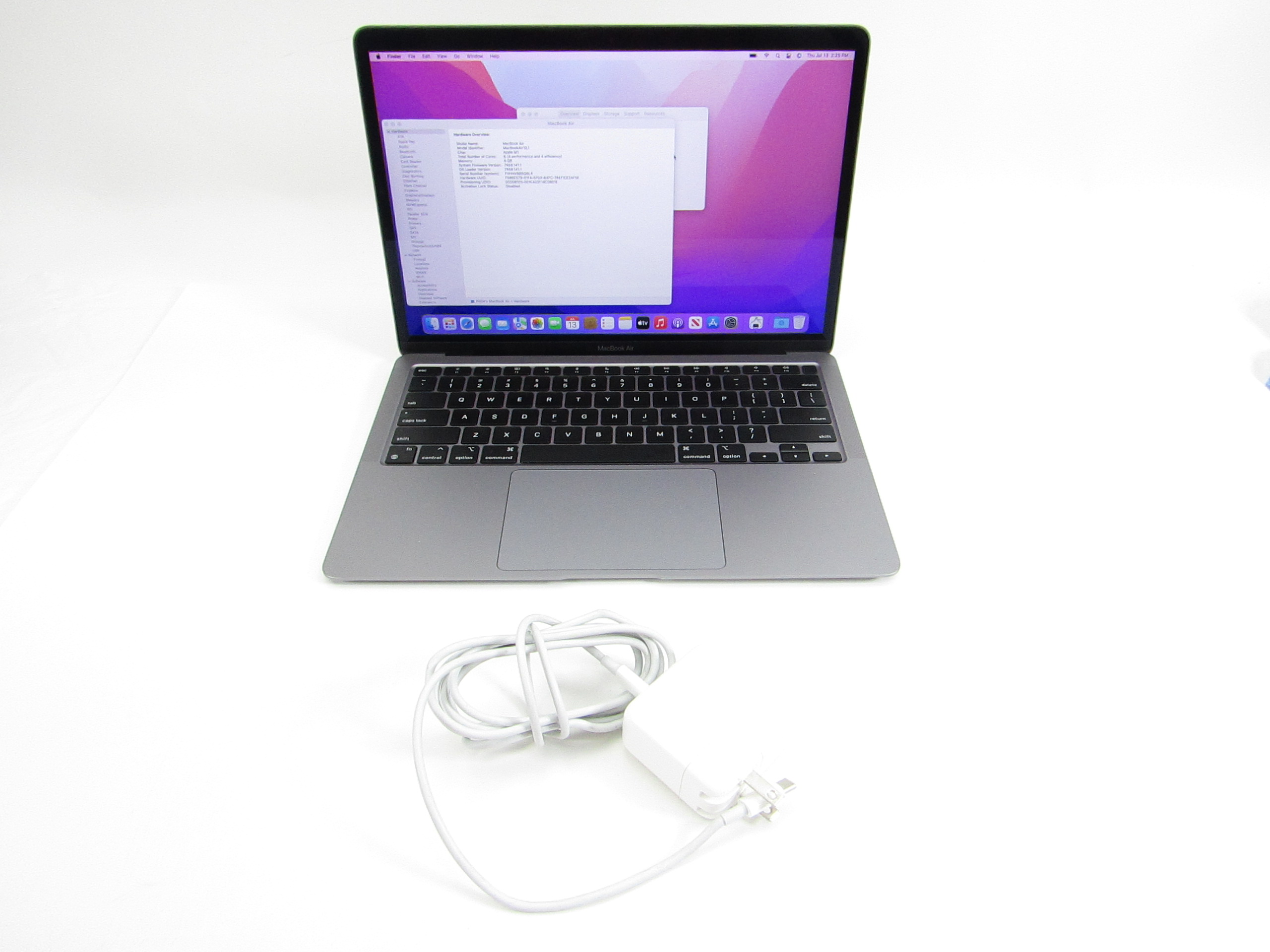 Apple MacBook Air 2020 MGN63LL/A Apple M1 3.2GHz 8GB RAM 256GB SSD