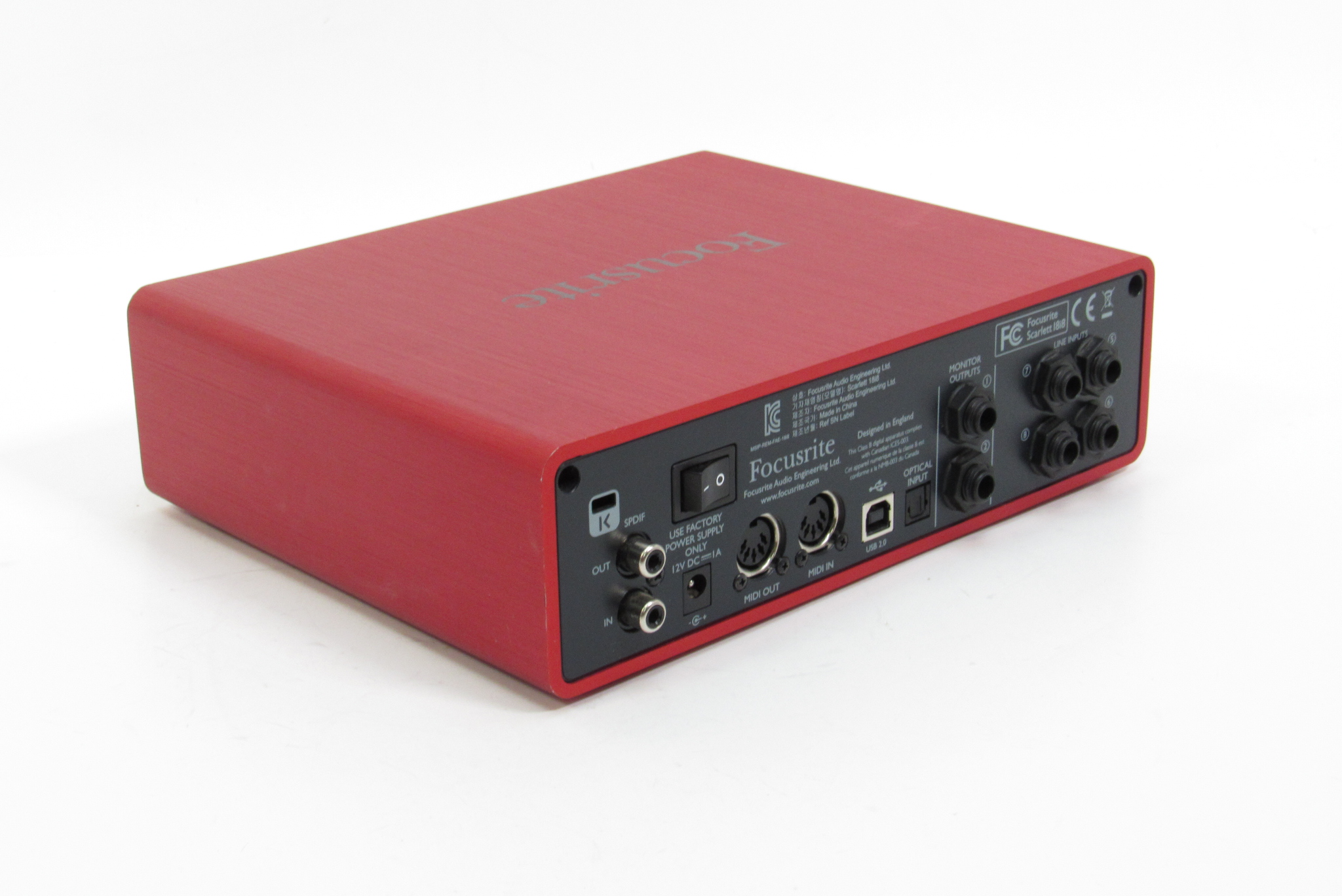 Focusrite Scarlett 18i8 MOSC0008 1st Generation USB Audio