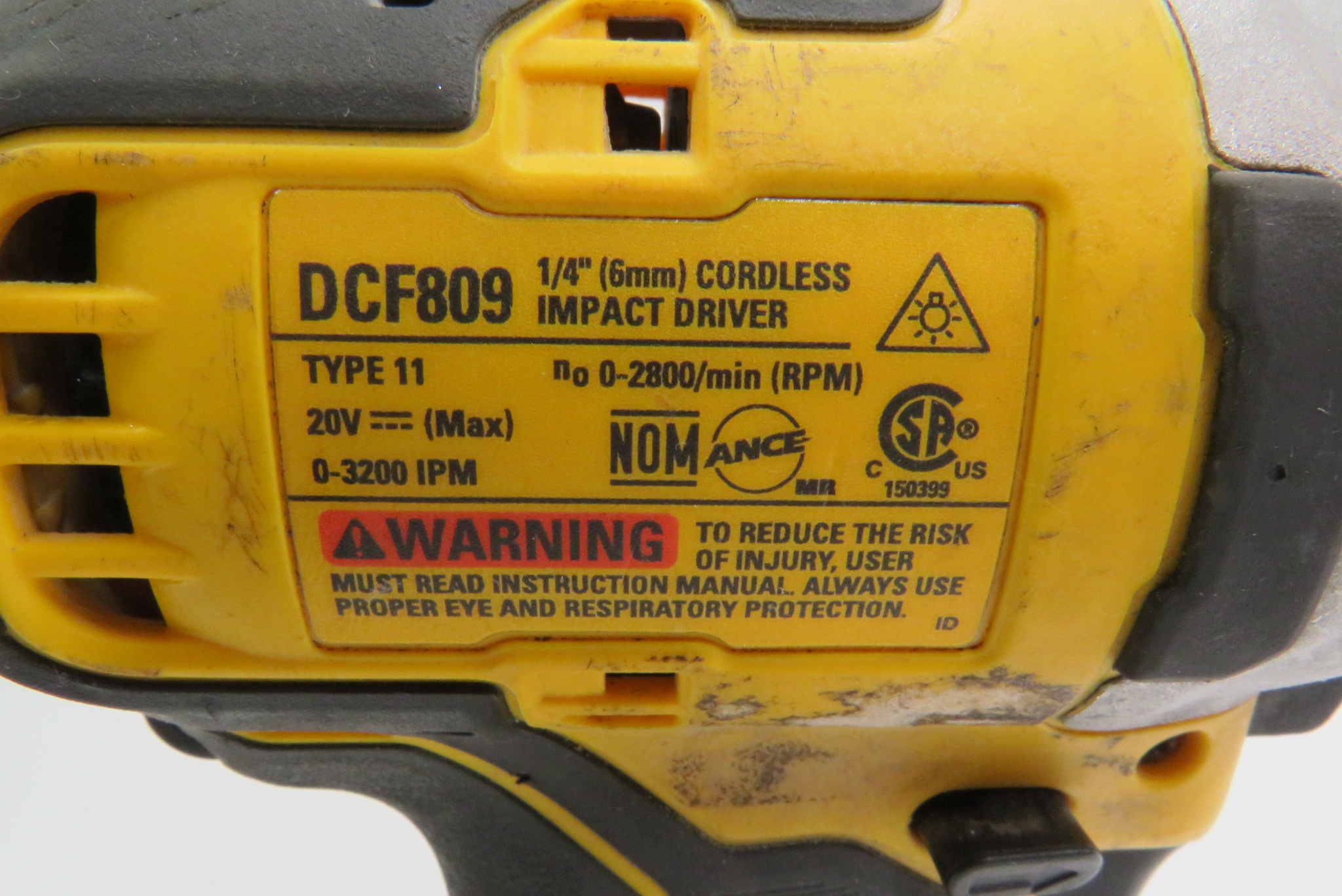 DeWalt DCF809 ATOMIC 20V MAX Cordless Brushless Compact 1/4