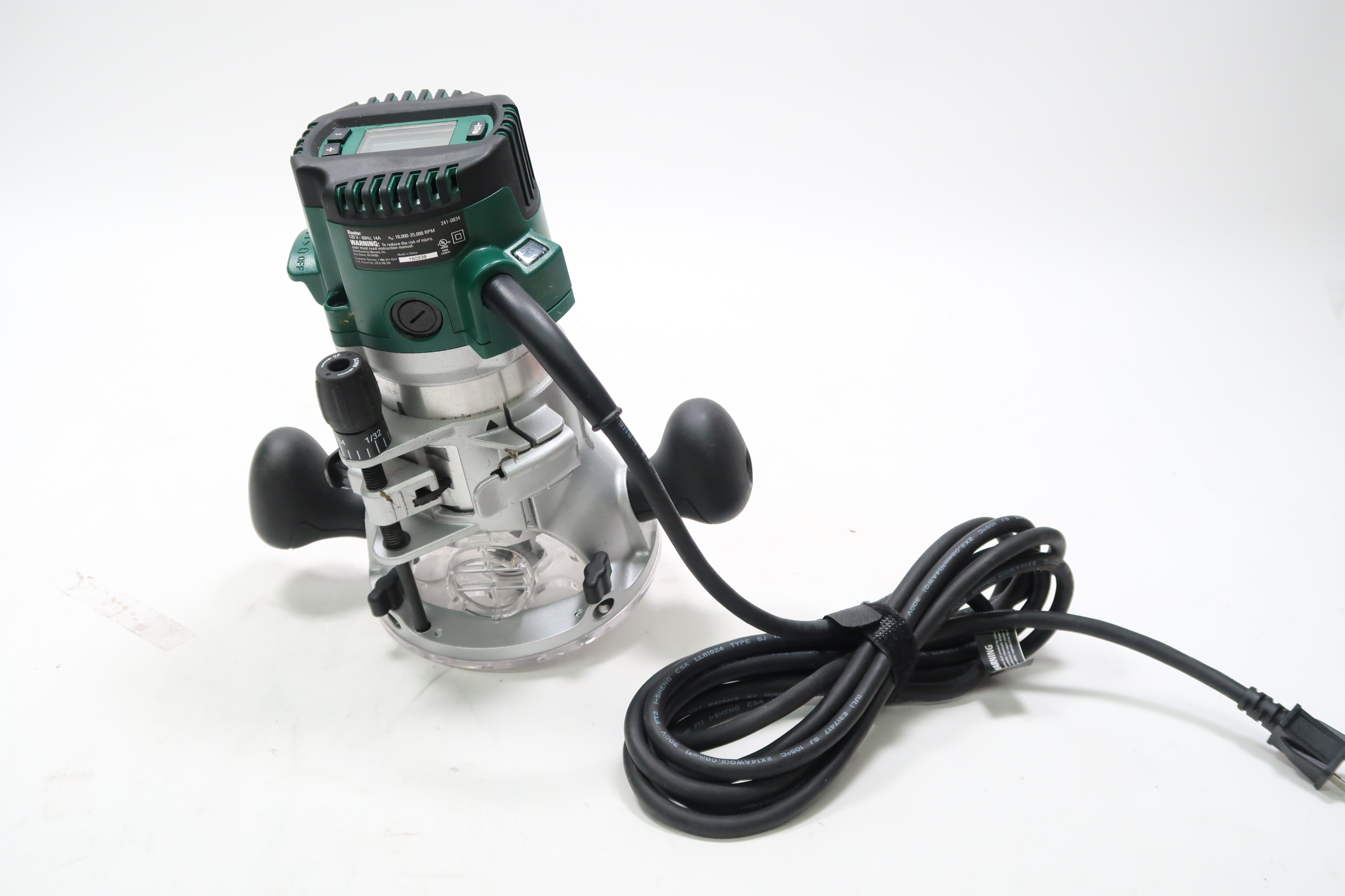 Masterforce 2410834 21/2 HP Digital Variable Speed Fixed Base Router