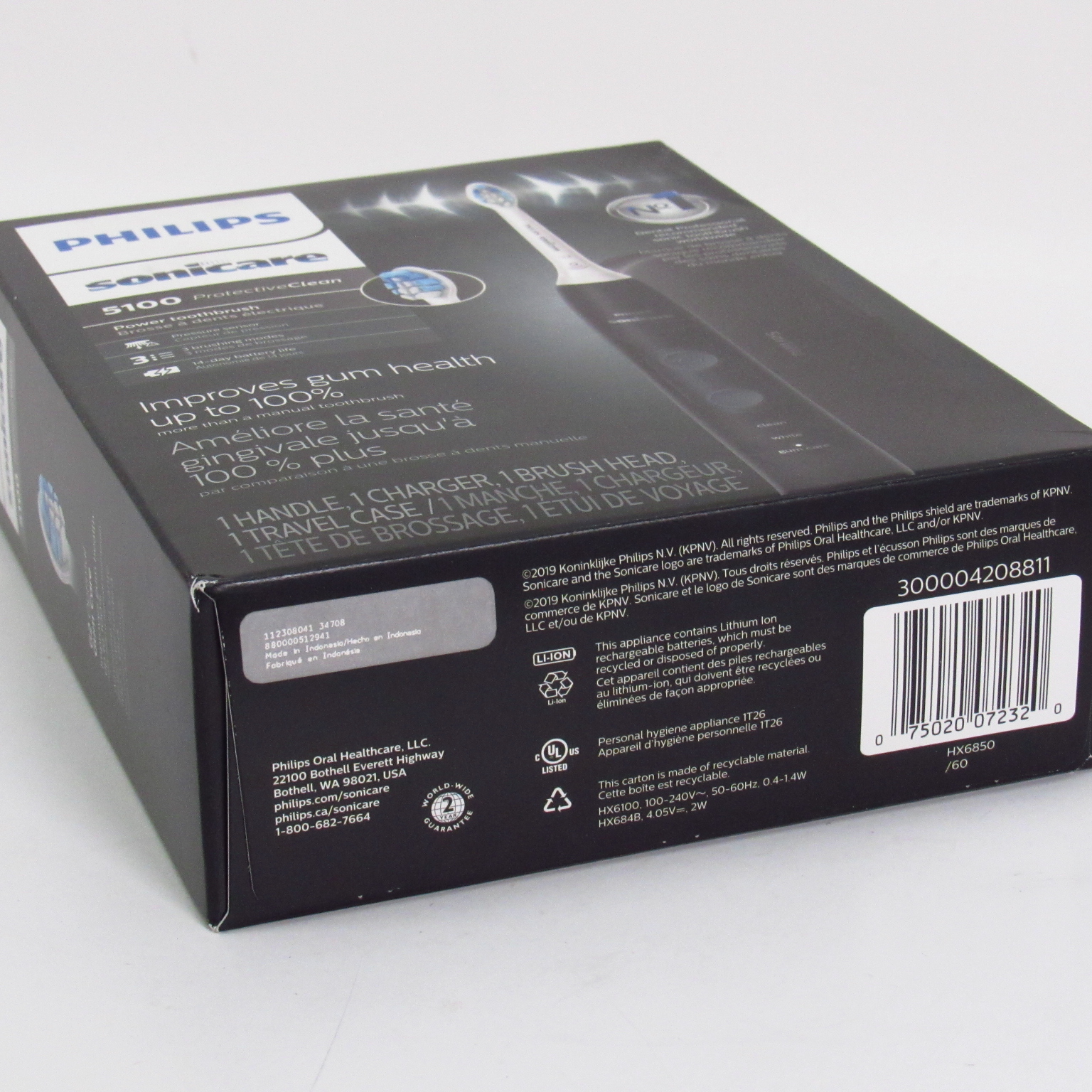 【新品・未開封】PHILIPS sonicare 5100 黒 Philips Sonicare 5100 ProtectiveClean Power Toothbrush
