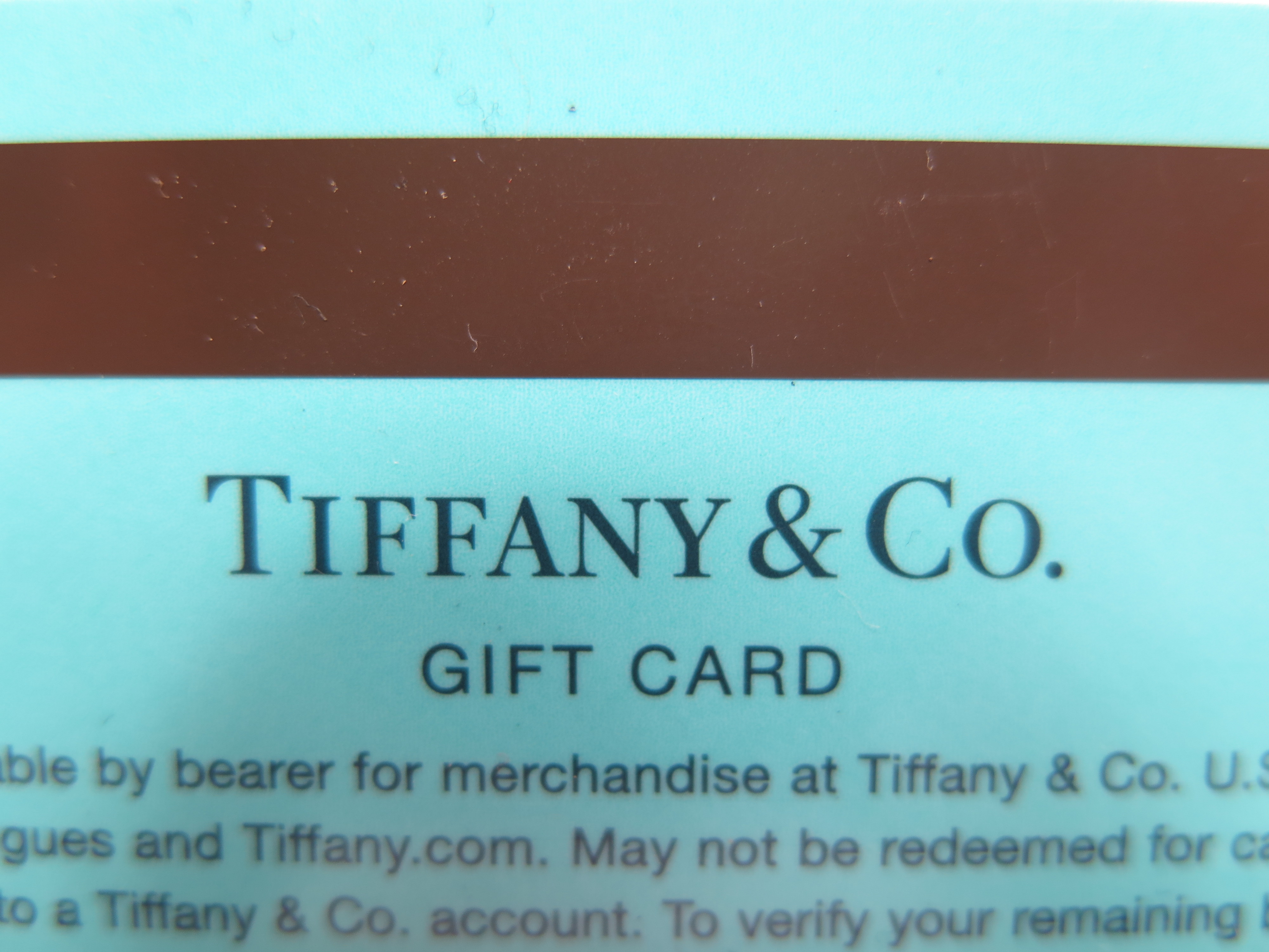 Tiffany 400 Gift Card 3884