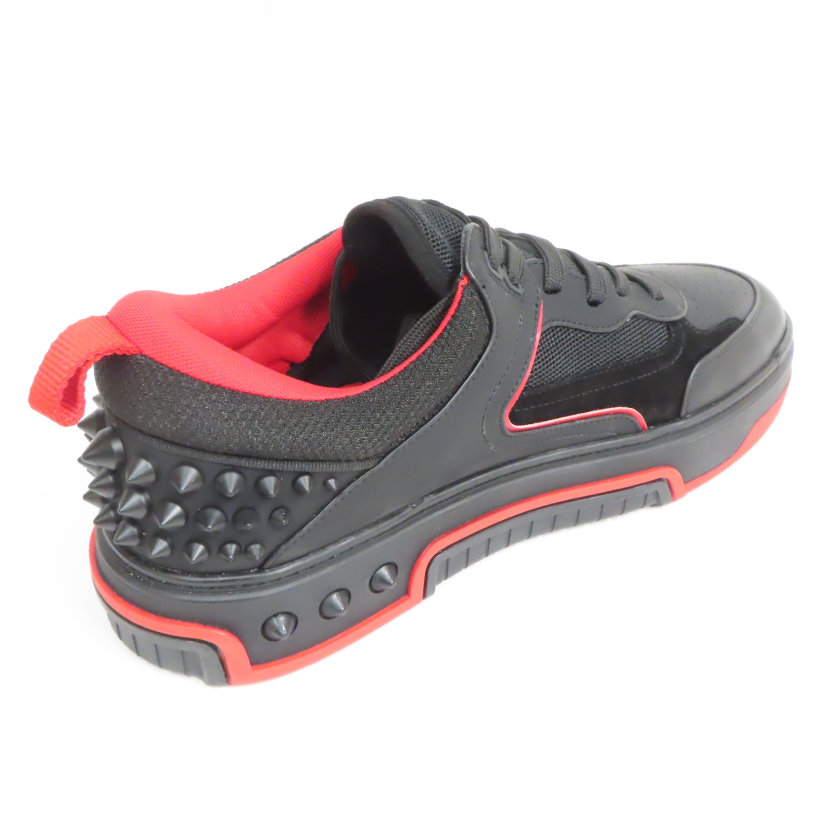 Christian Louboutin U031 Yacht Spikes Flat Calf Sneakers