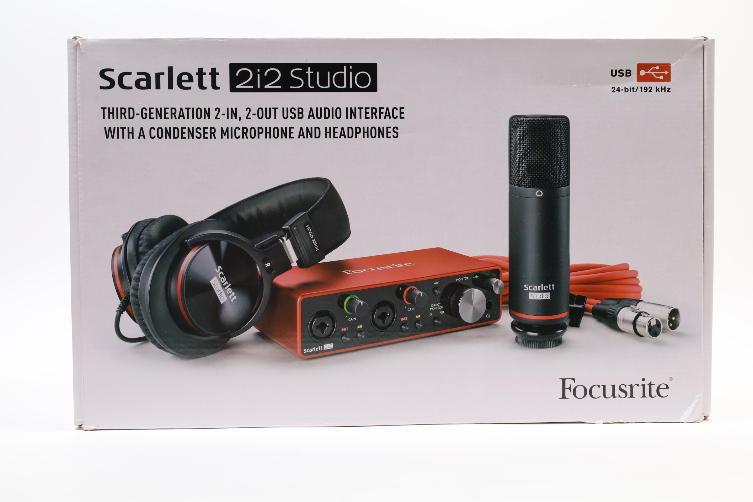 Focusrite Scarlett 2i2 Studio 3rd Gen USB Audio Interface Kit