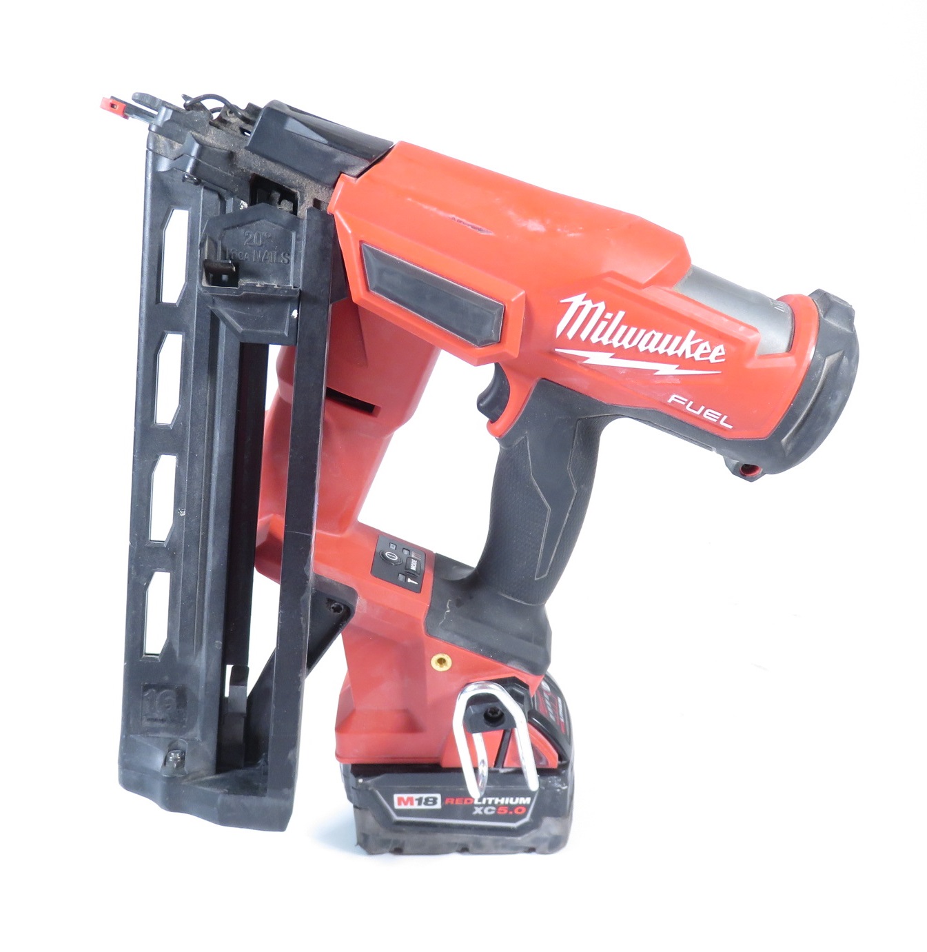 Milwaukee 2841 20 M18 FUEL Li Ion Brushless Gen II 16 Gauge Angled