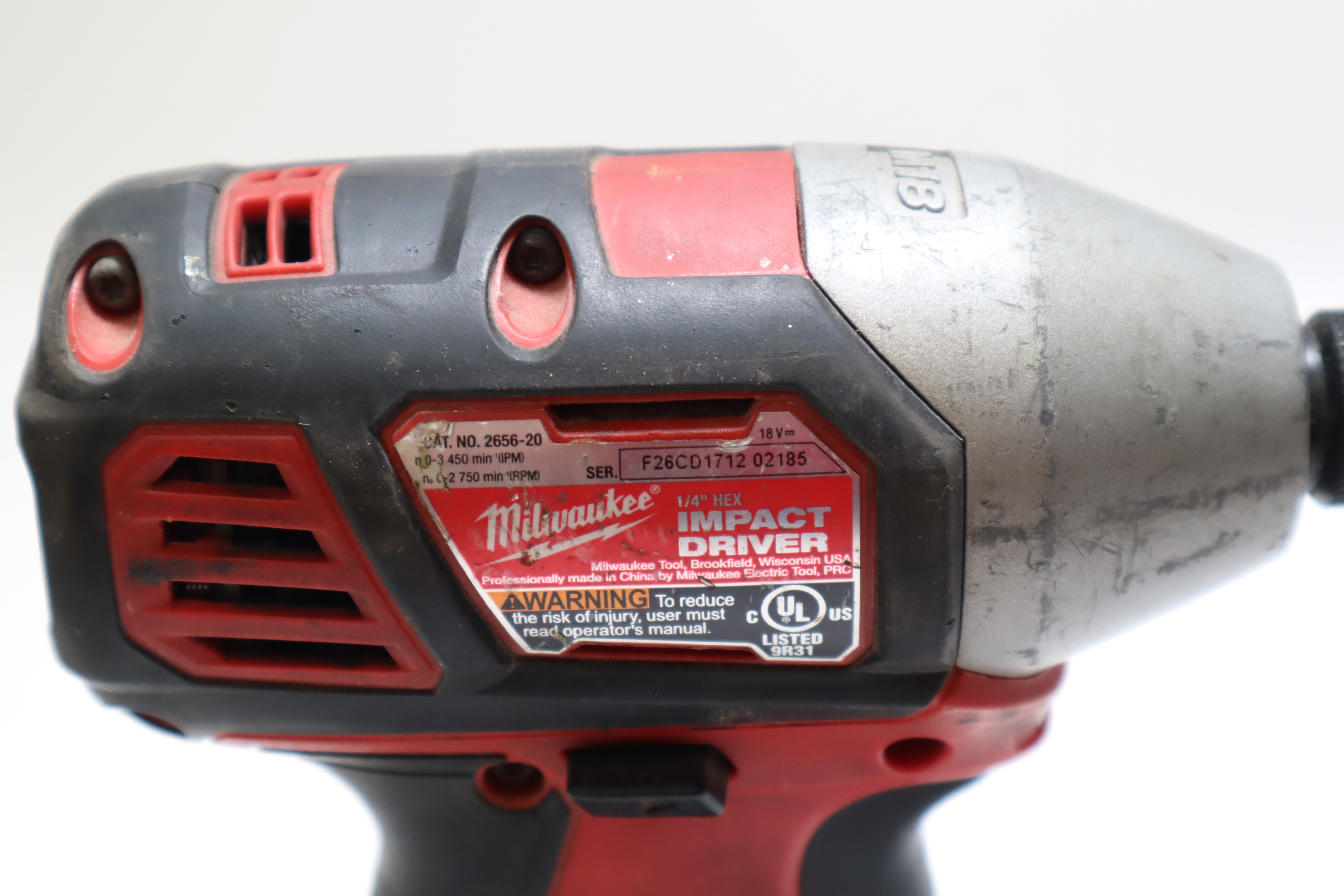 Used M18 Cordless Impact Used Milwaukee 2656-20 M18 Fuel Impact Driver ...