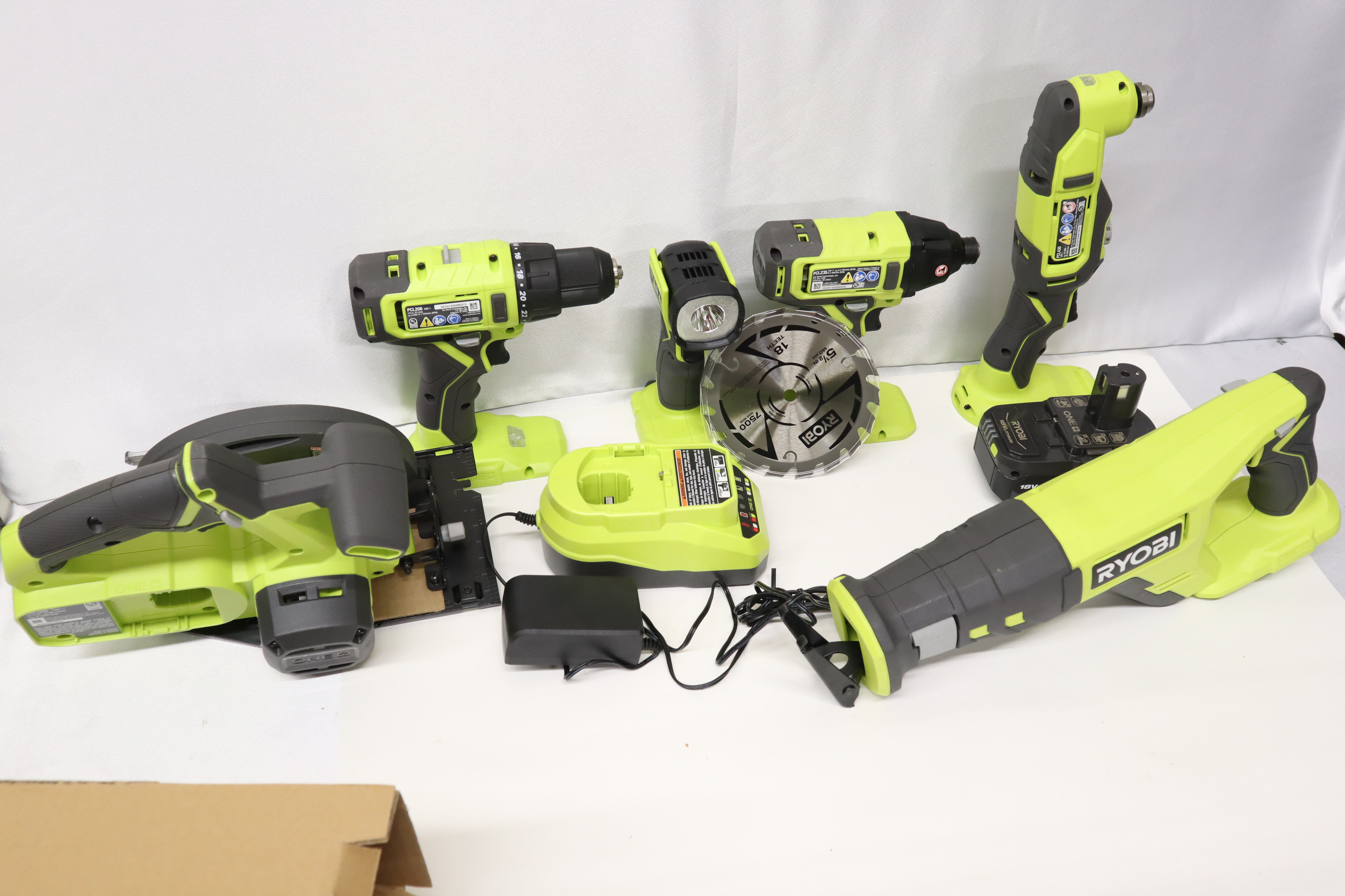 Ryobi PCL1600K2 6PC Power Tool Bundle 5371