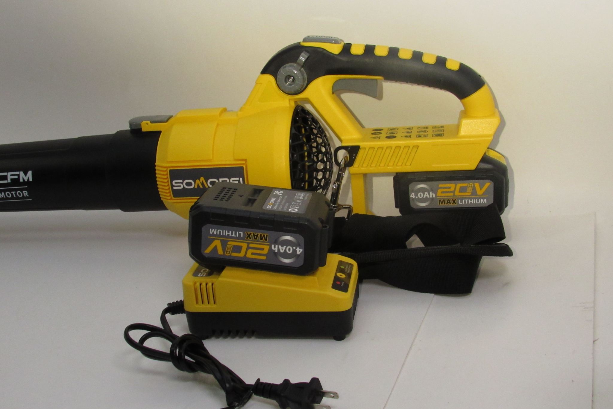 Somorei YS750 20V Liion 500CFM Brushless Cordless Leaf Blower Pick