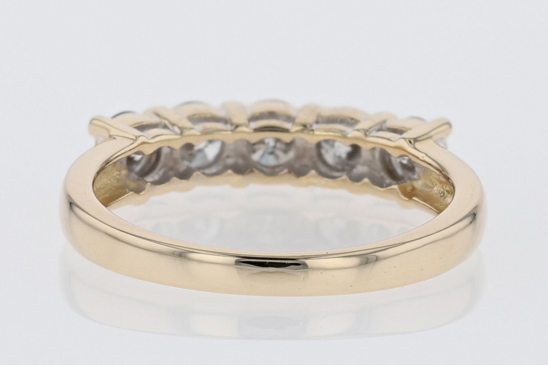 .68ctw Round Cut Diamond Prong Set Wedding Band Ring 14k Yellow Gold ...