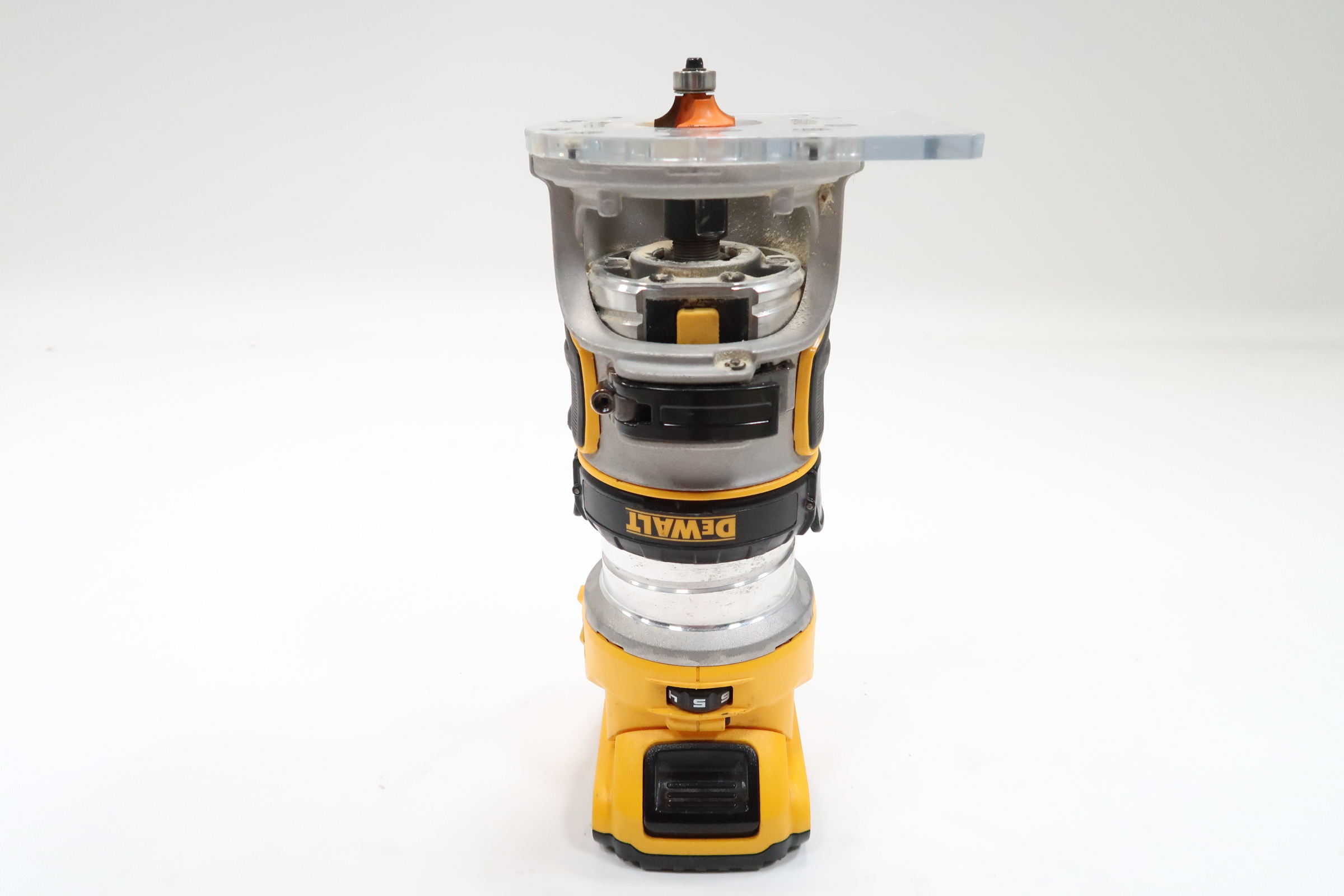 Dewalt DCW600 DNP612 Plunge Router Sub Base – 60mm & 35mm Brass Bushings Compatible