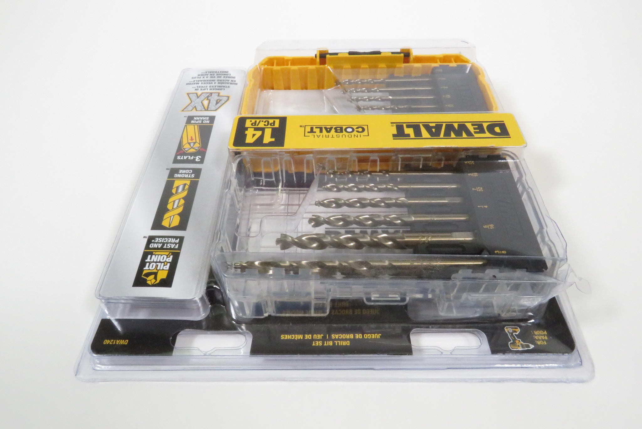 DeWalt DWA1240 14Piece Cobalt Drill Bit Set