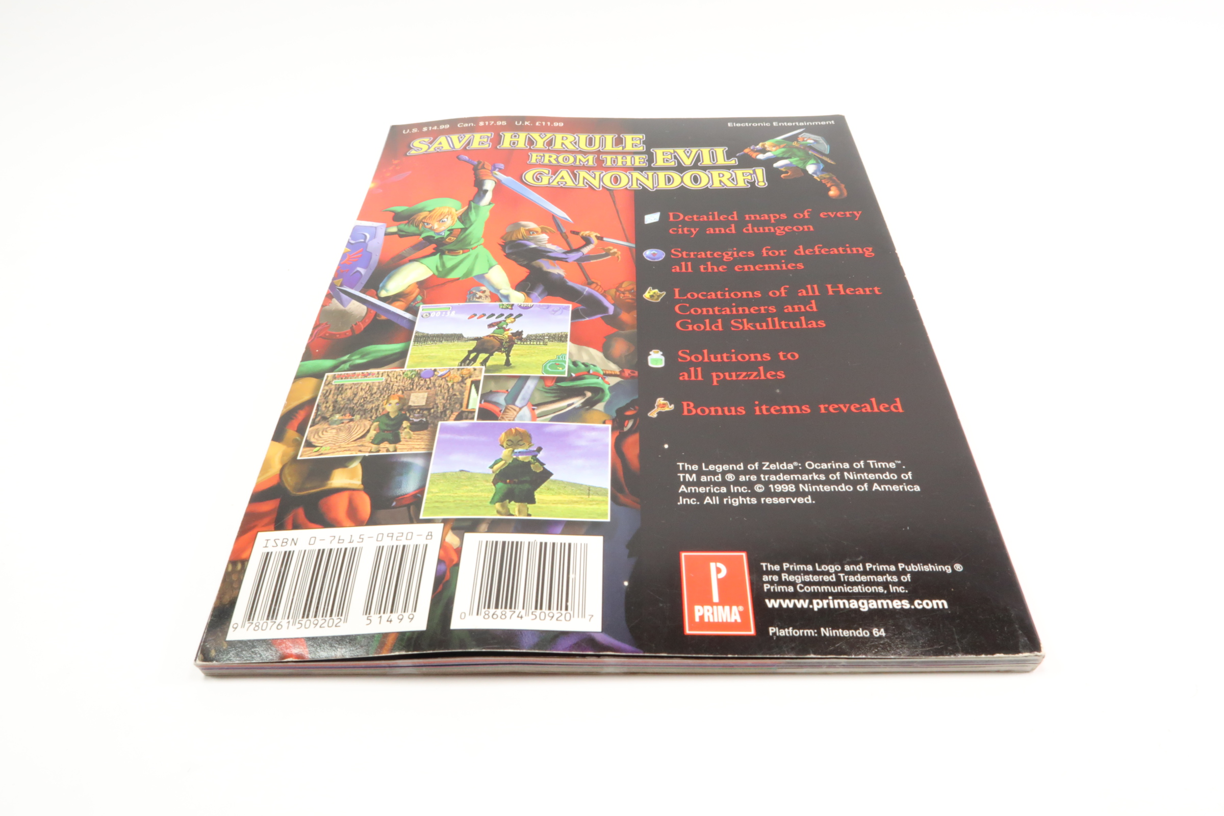 Nintendo 64 The Legend Of Zelda Ocarina Of Time Video Game / Strategy Guide