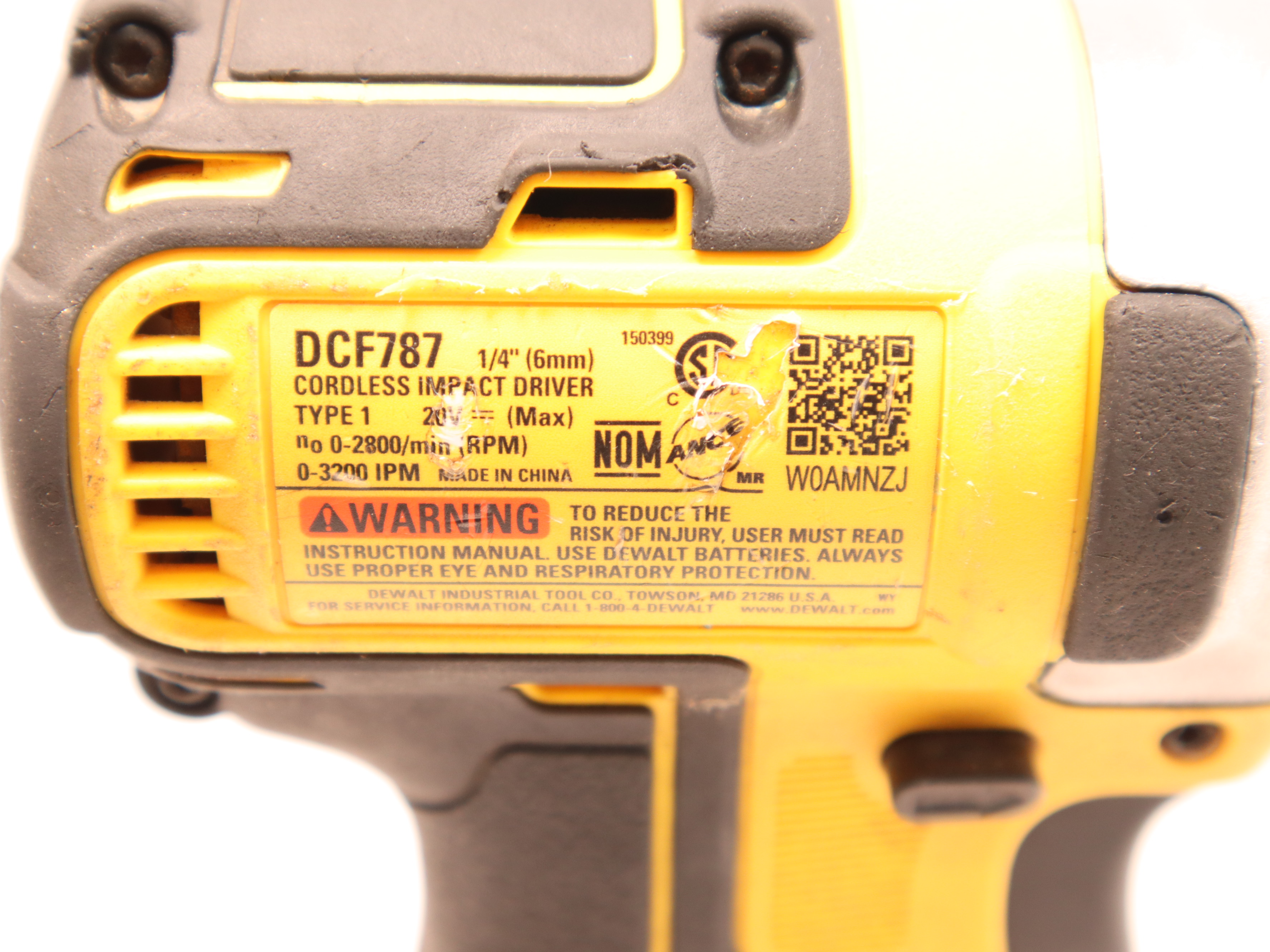 Dewalt DCF787 Cordless 1/4