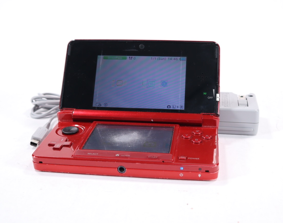 Nintendo 3DS deals flame red console ctr-001