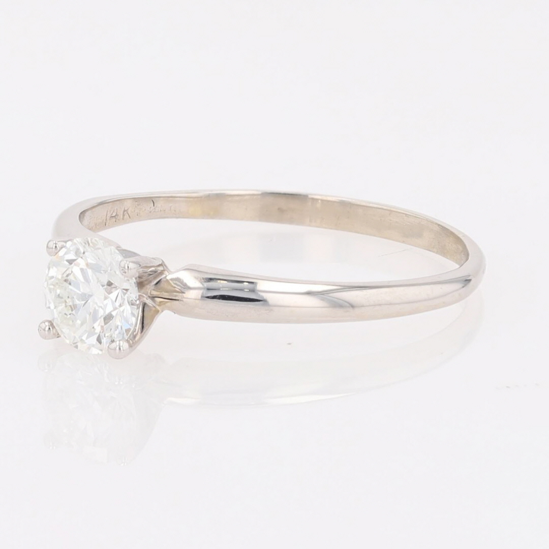 .56ct Round Cut Diamond Solitaire Engagement Ring 14k White Gold Size 8.25