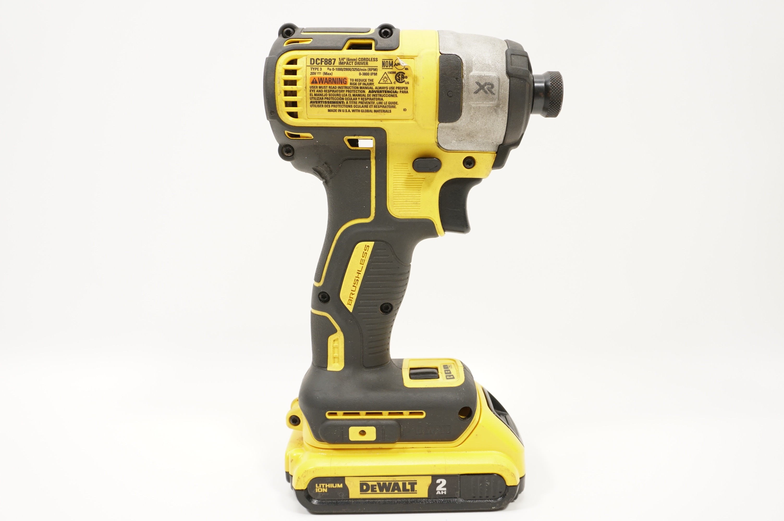 DeWalt DCF887 20V MAX XR Cordless Brushless Li-Ion 3-Speed 1/4