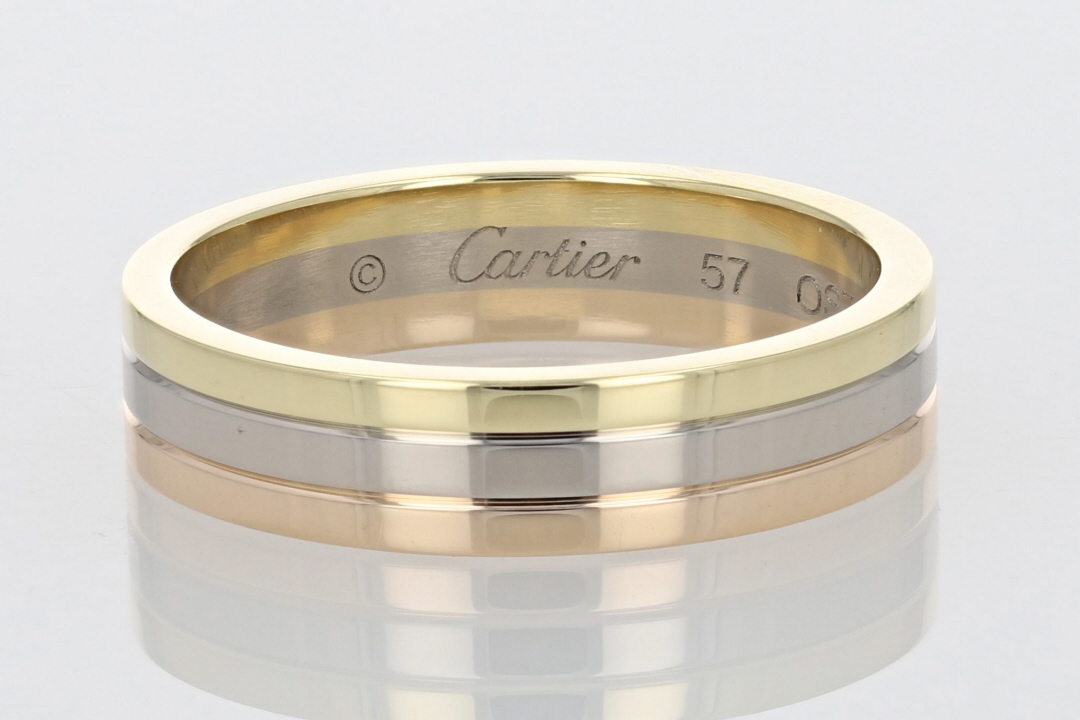 Vend me Louis Cartier 4.6mm Wedding Band Ring 18k Multi Tone Gold