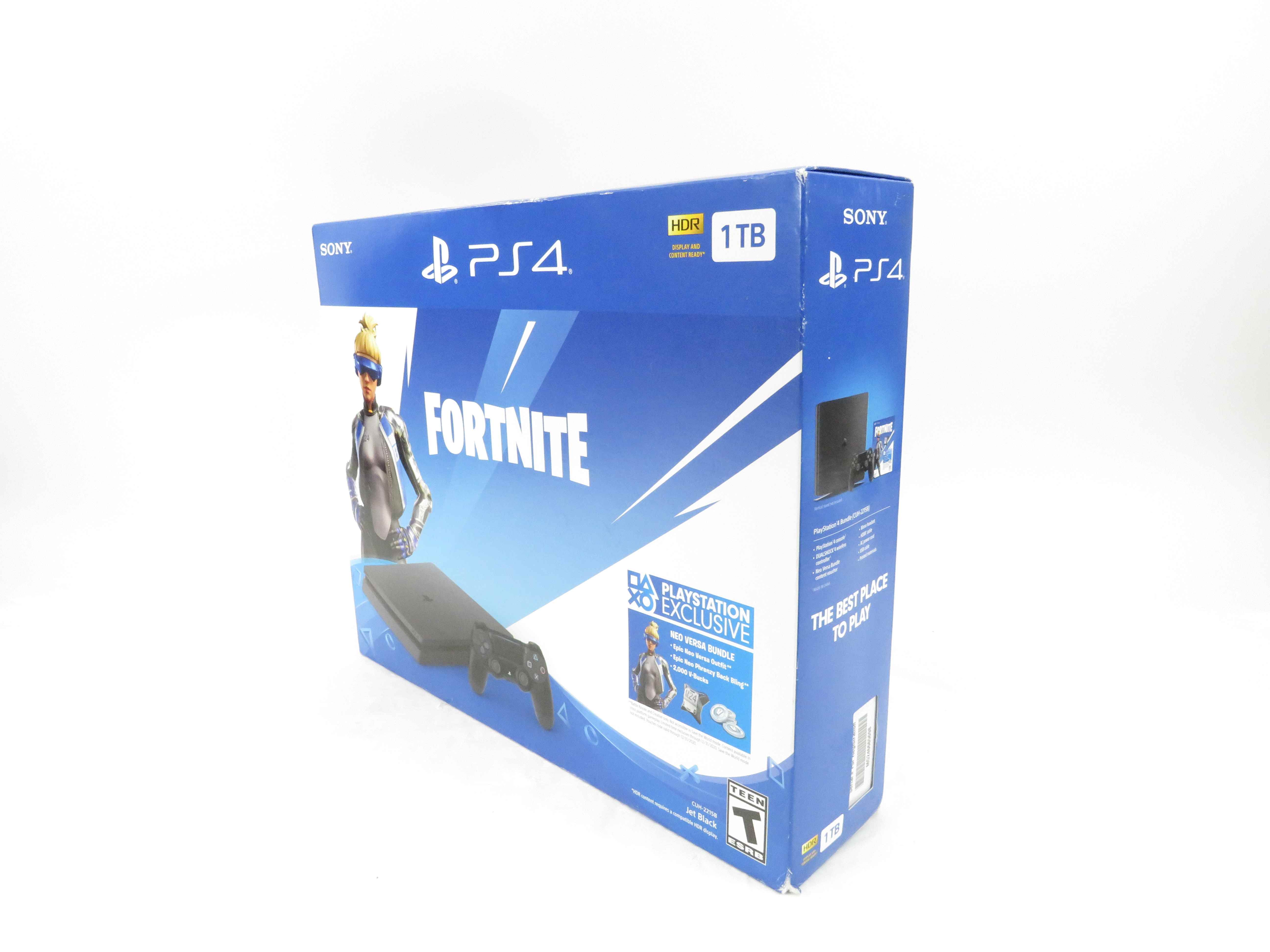 Sony PlayStation 4 Slim 1TB Fortnite Neo Versa Bundle Edition Console ...