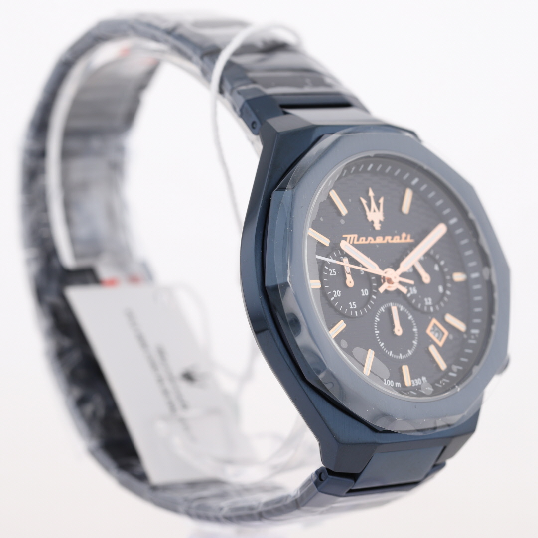 Maserati Stile Blue Dial Silver Steel Strap Watch For Men - R8873642006 main image 0