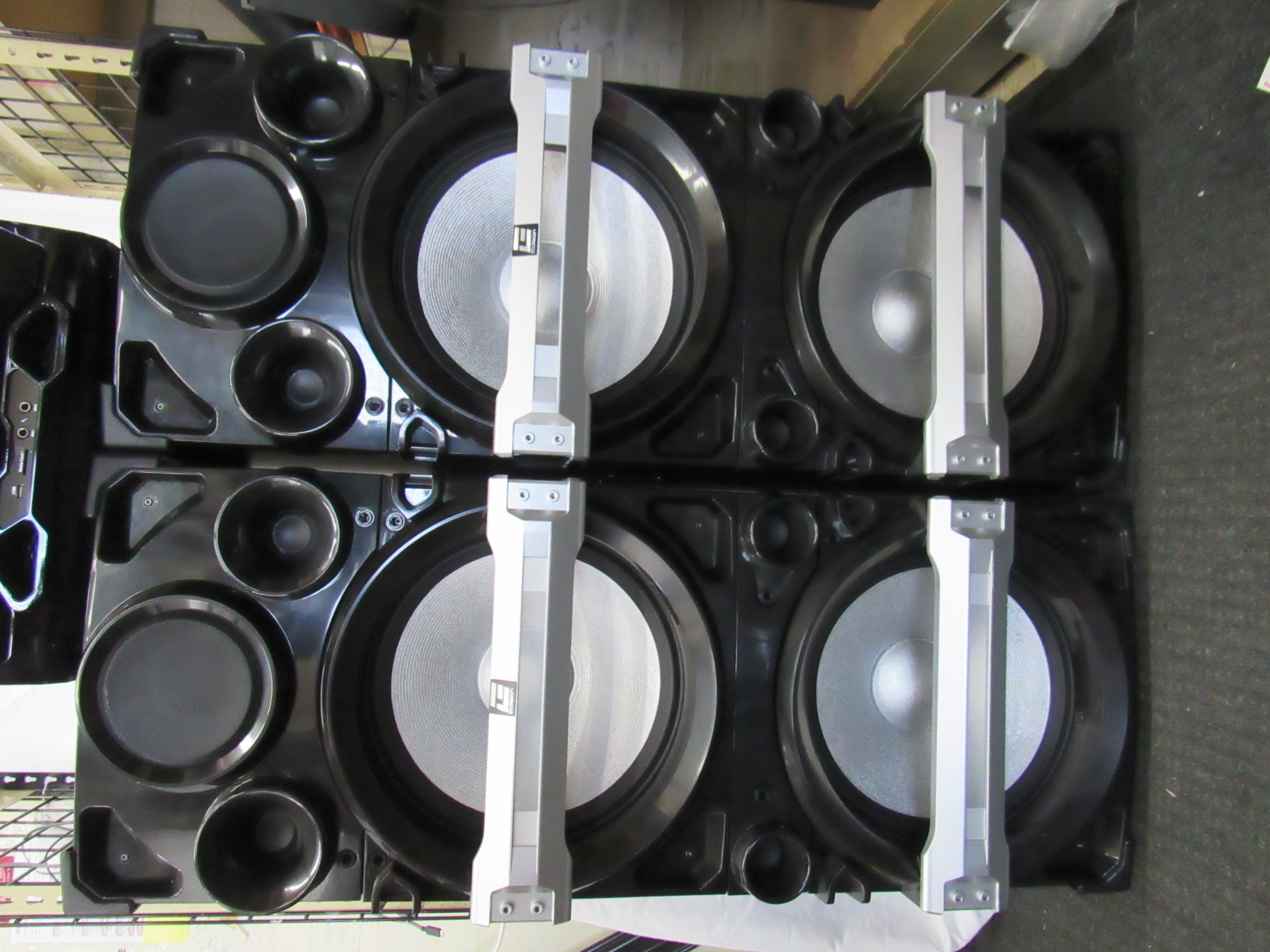 Edison Party System 4500 Home Audio Receiver Speaker Set Local Pickup Only