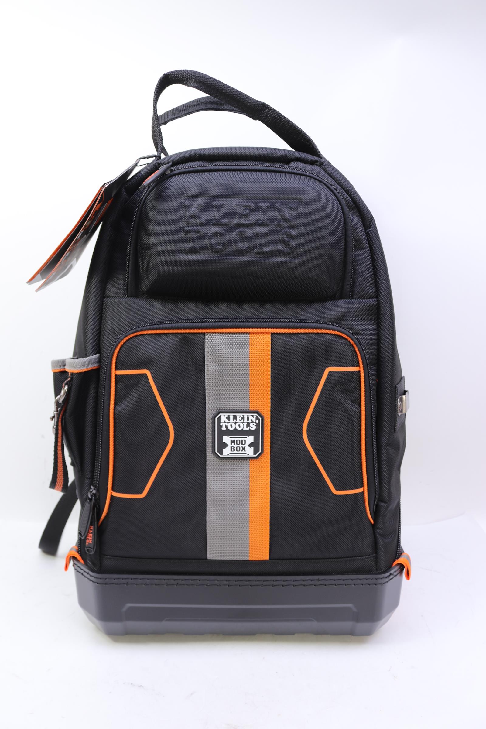 Klein Tools 62201MB MODbox Black Ballistic Nylon 14.5-in Zippered Backpack
