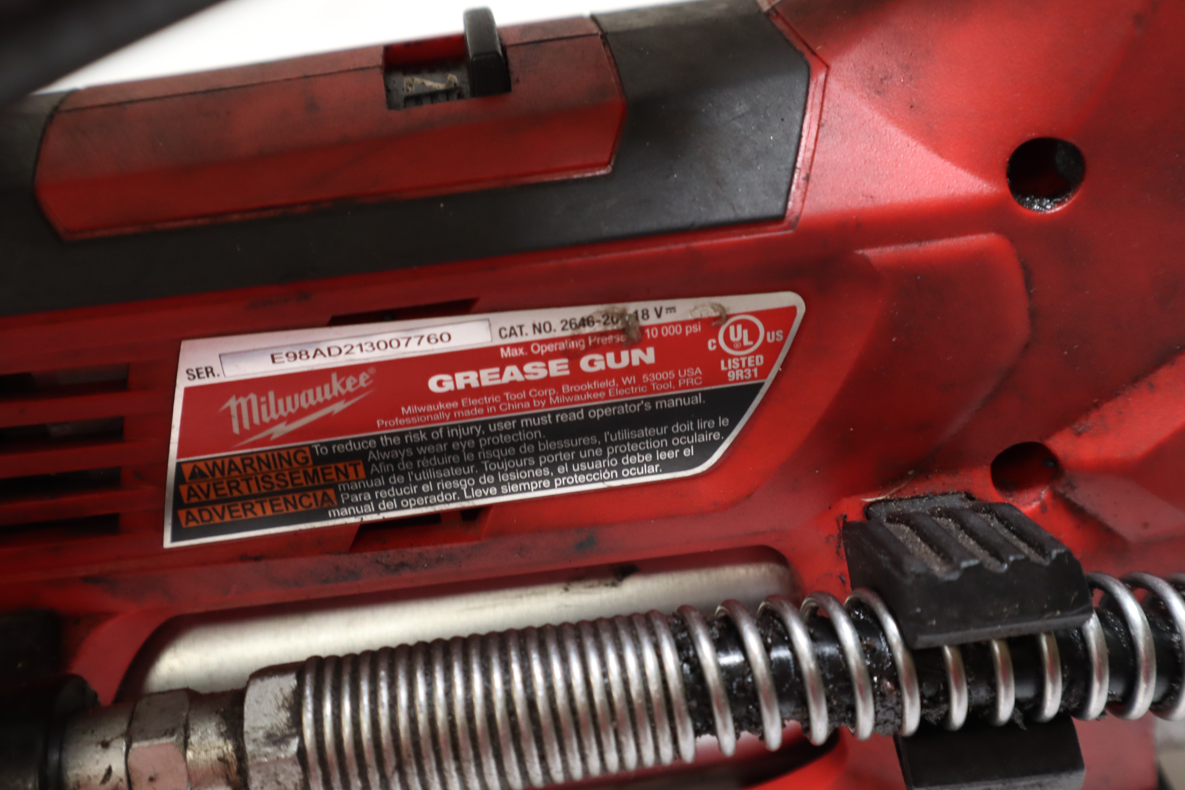 Milwaukee 264620 M18 Grease Gun 2 Speed 5303