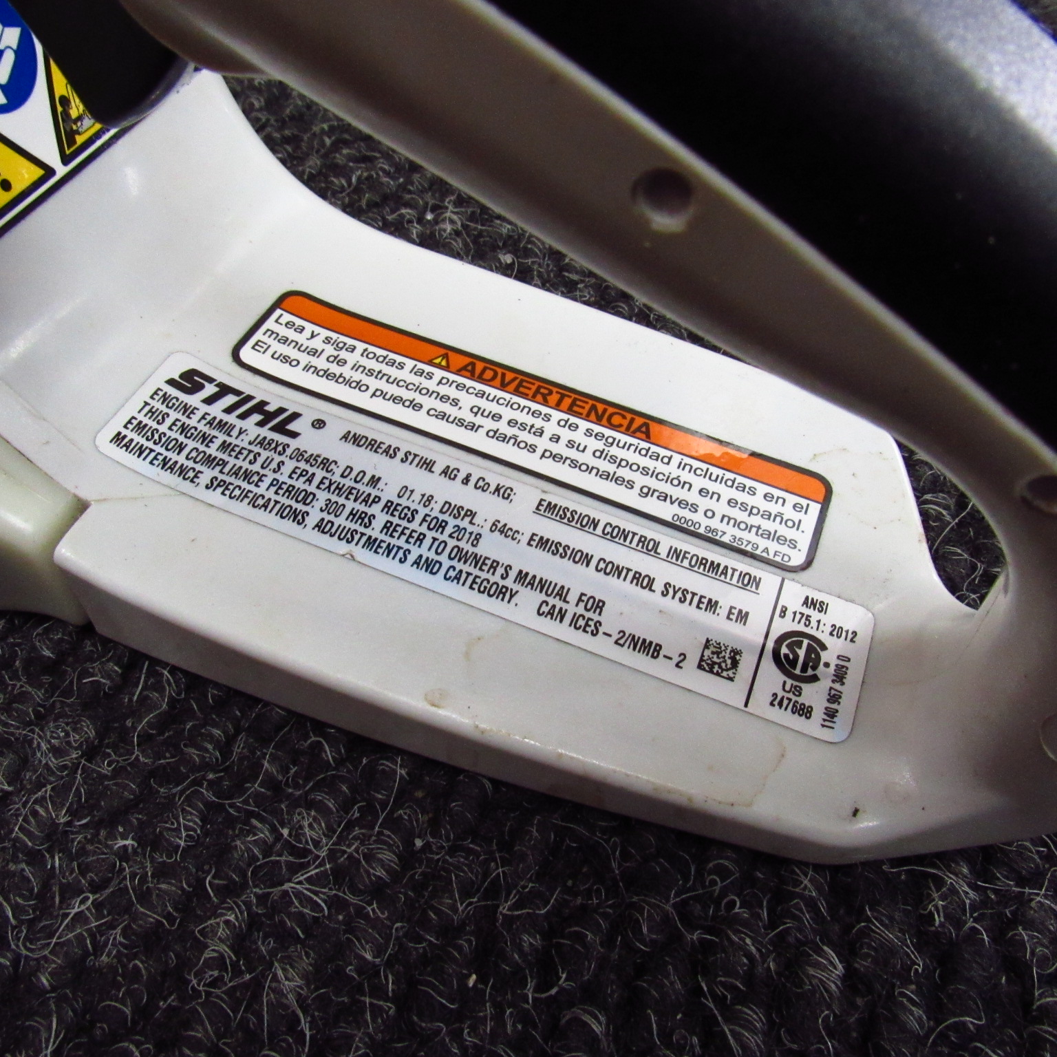 STIHL MS391 GasPowered Chainsaw 20'' Bar/Chain Local PickUp Only