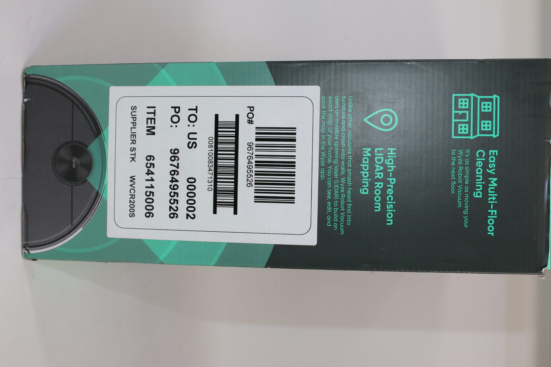 Wyze Robot Vacuum WVCR200S