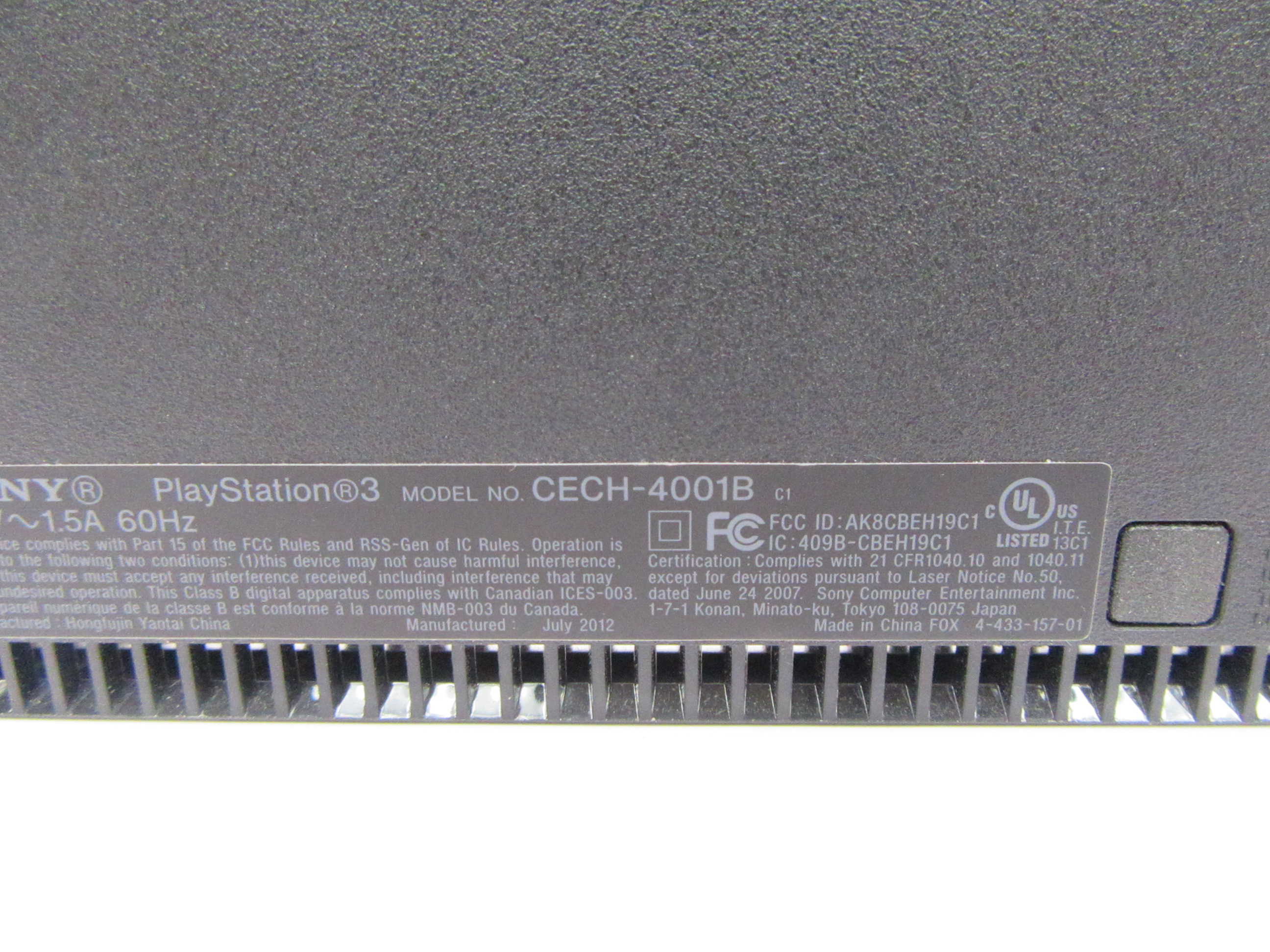 Sony PlayStation 3 Super Slim CECH-4001B 250GB HDD Black Video Game ...