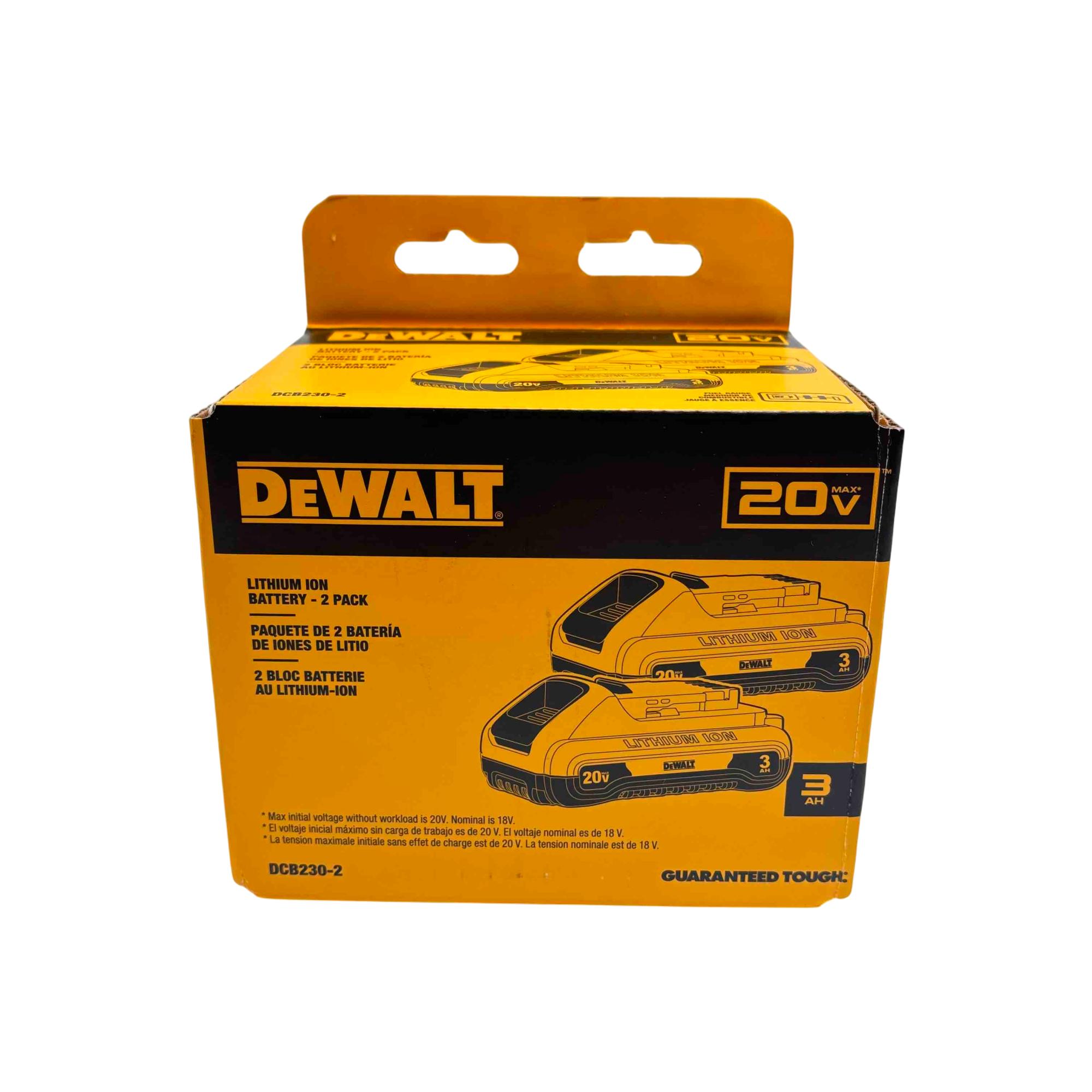 Dewalt 20v Max Ah Dewalt Battery DeWalt DCB230-2 20V Max 3Ah