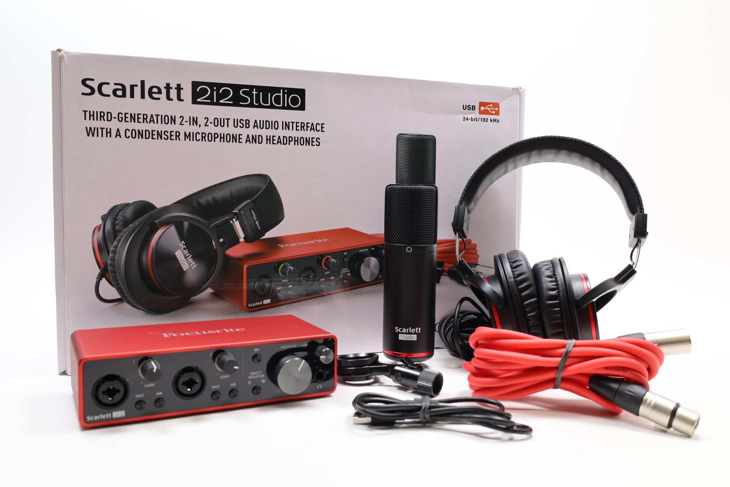 Focusrite Scarlett 2i2 Studio 3rd Gen interface audio USB
