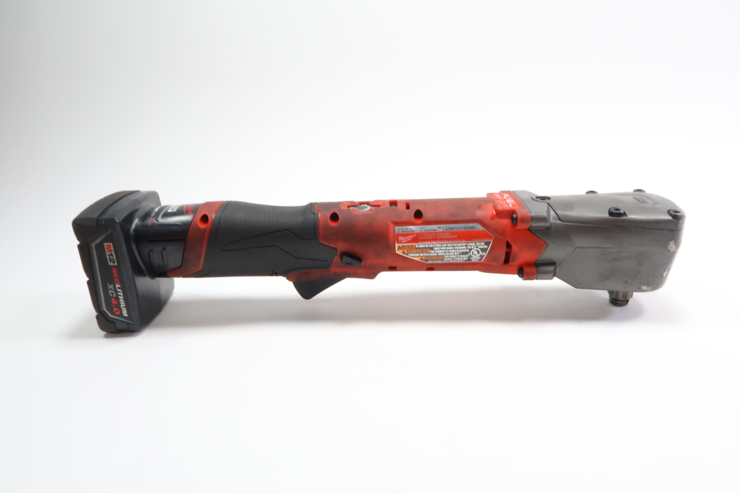 Milwaukee M12 FUEL 12V Lithium Ion Brushless Cordless 1/2 In. Right Angle Impact Wrench With 3.0 Ah Battery Pack (2 Pack) 2565 20 48 11 2412 - Foto 13