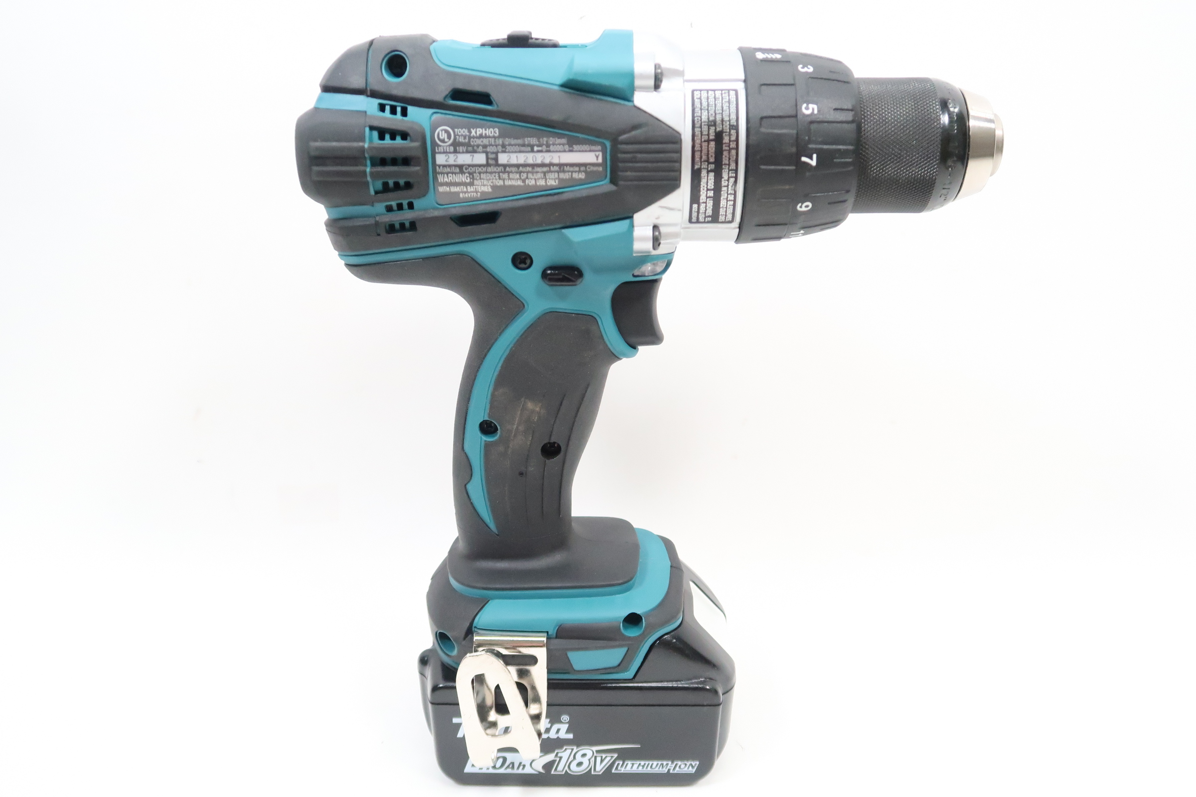 Makita XPH03 18V LXT LithiumIon 1/2 in. Cordless Hammer Driver/Drill