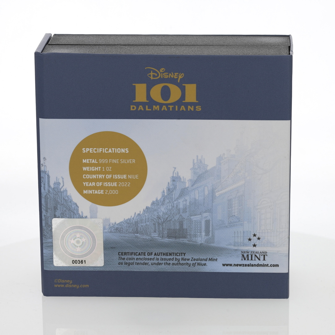 2022 Disney 101 Dalmatians Cruella de Vil 1 oz Silver Coin .999