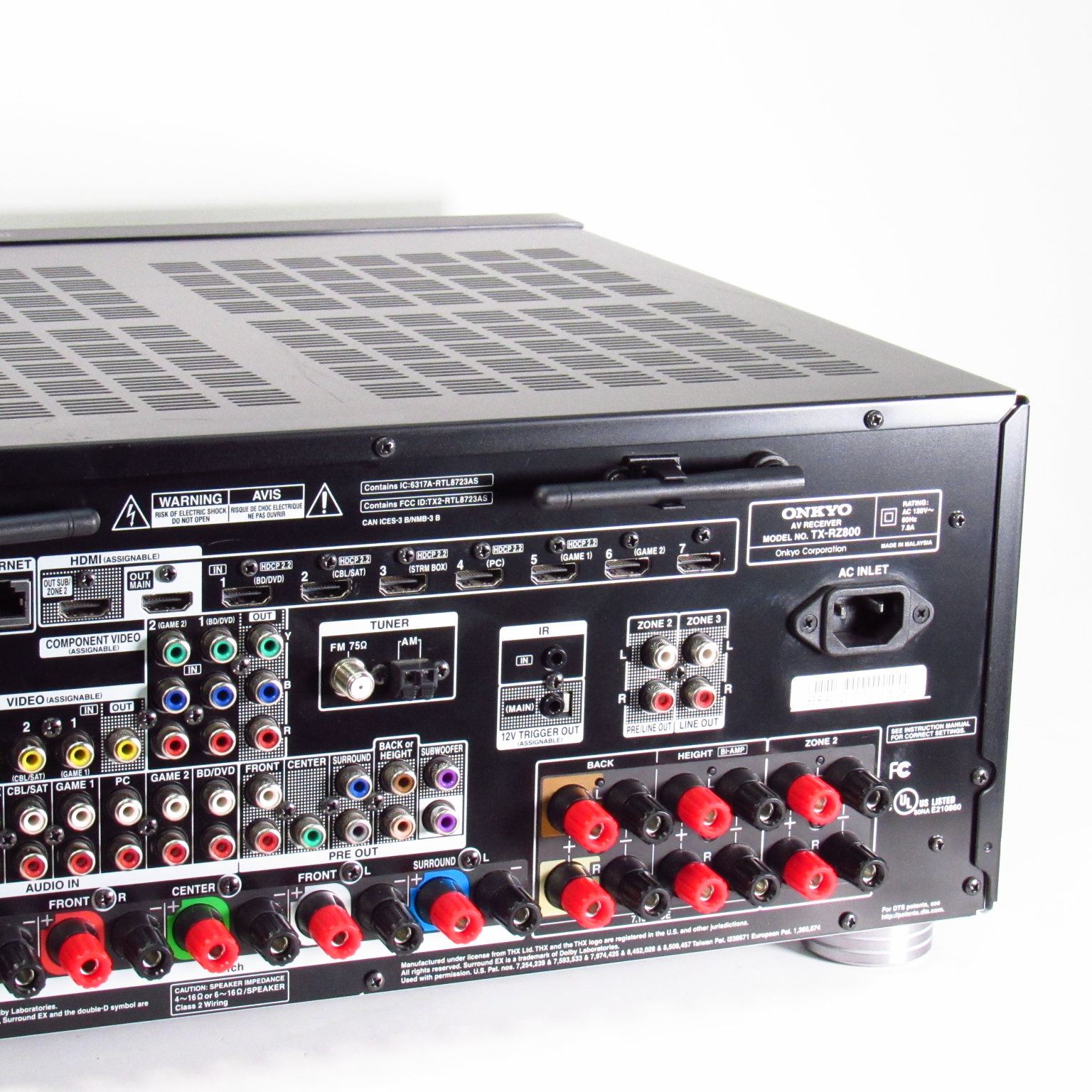 Onkyo TX-RZ800 7.2-Channel AV Network Home Theater Receiver Onkyo TX-RZ800 7.2-Channel AV Network Home Theater Receiver