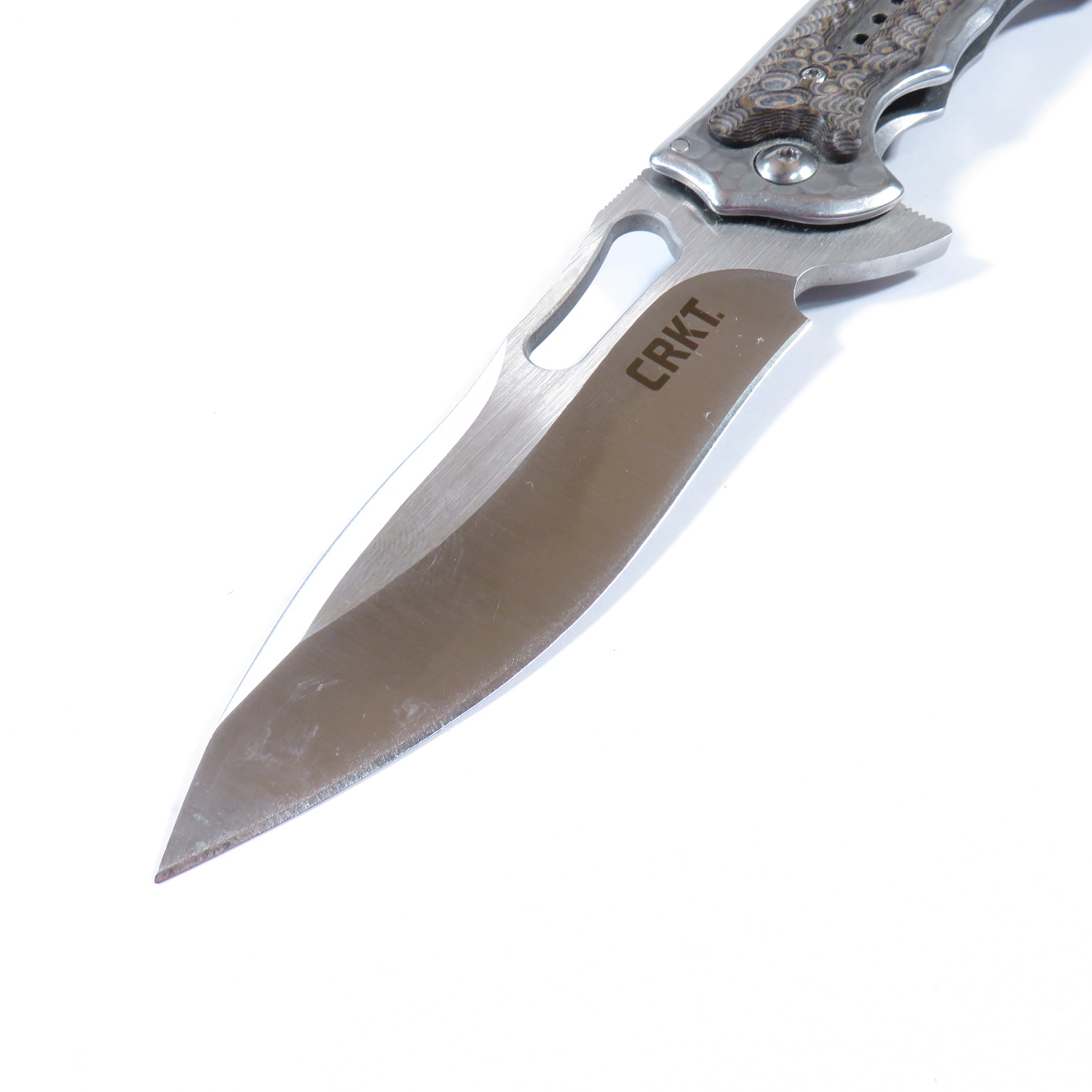 CRKT Fossil 5470 Modified Drop Point 4? Blade Folding Pocket Knife