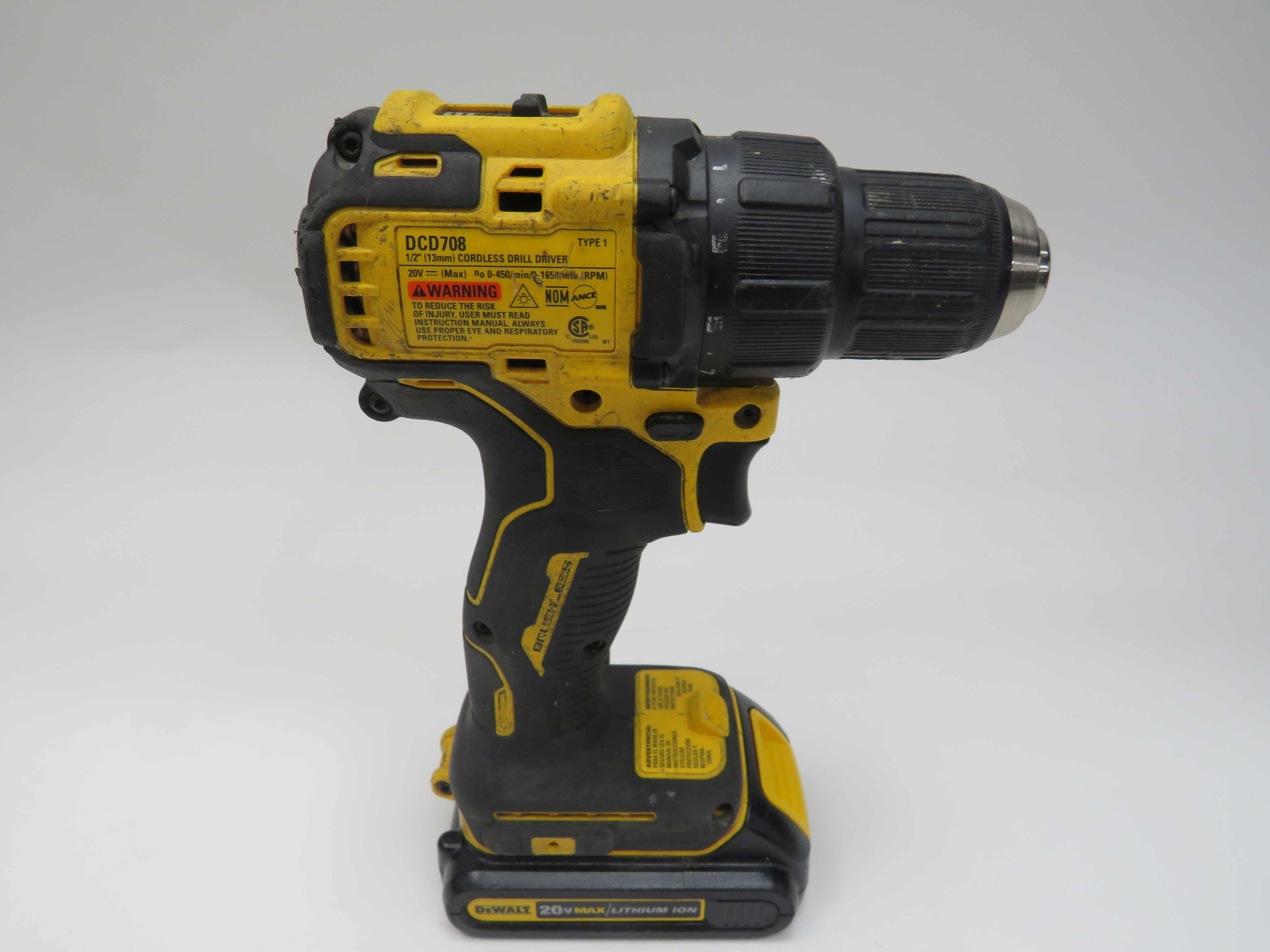 DeWalt DCD708 Cordless Brushless 1/2" Drill Driver Power Tool 8384