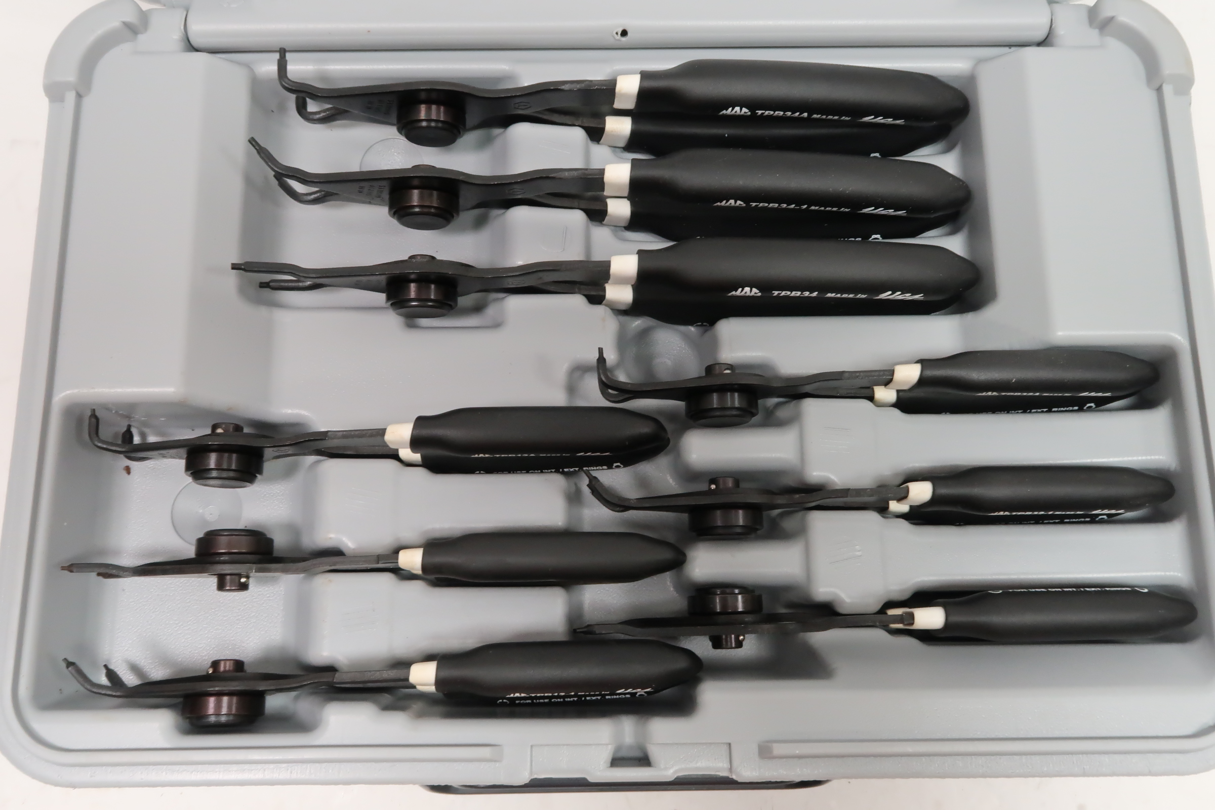 Mac Tools PK9RRPB 9PC PushButton Retaining Ring Pliers Set