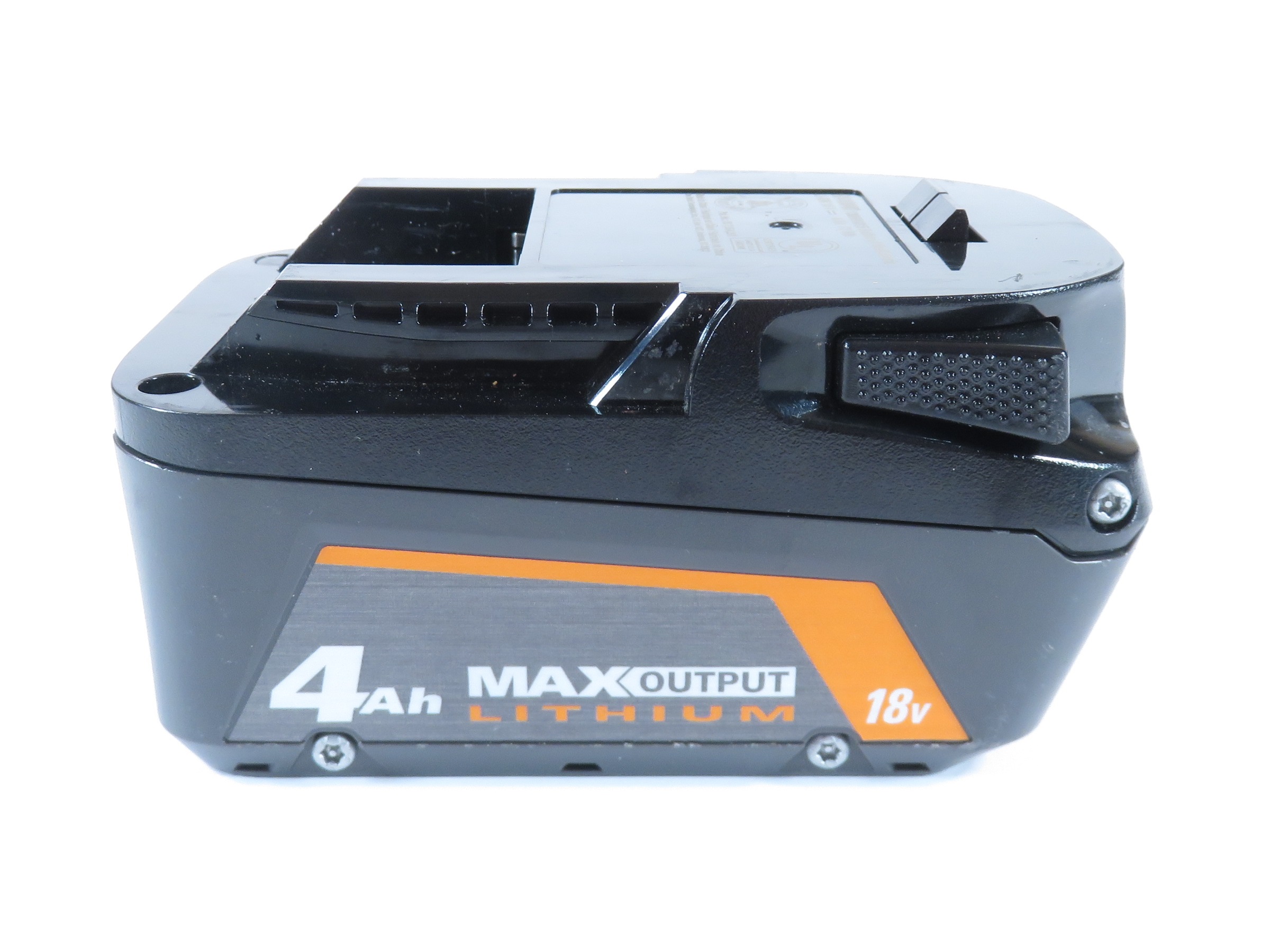thumbnail image 2 of Ridgid R840040 18V 4.0Ah Max Output Lithium-Ion Battery – Genuine OEM Replacement 2 of 4