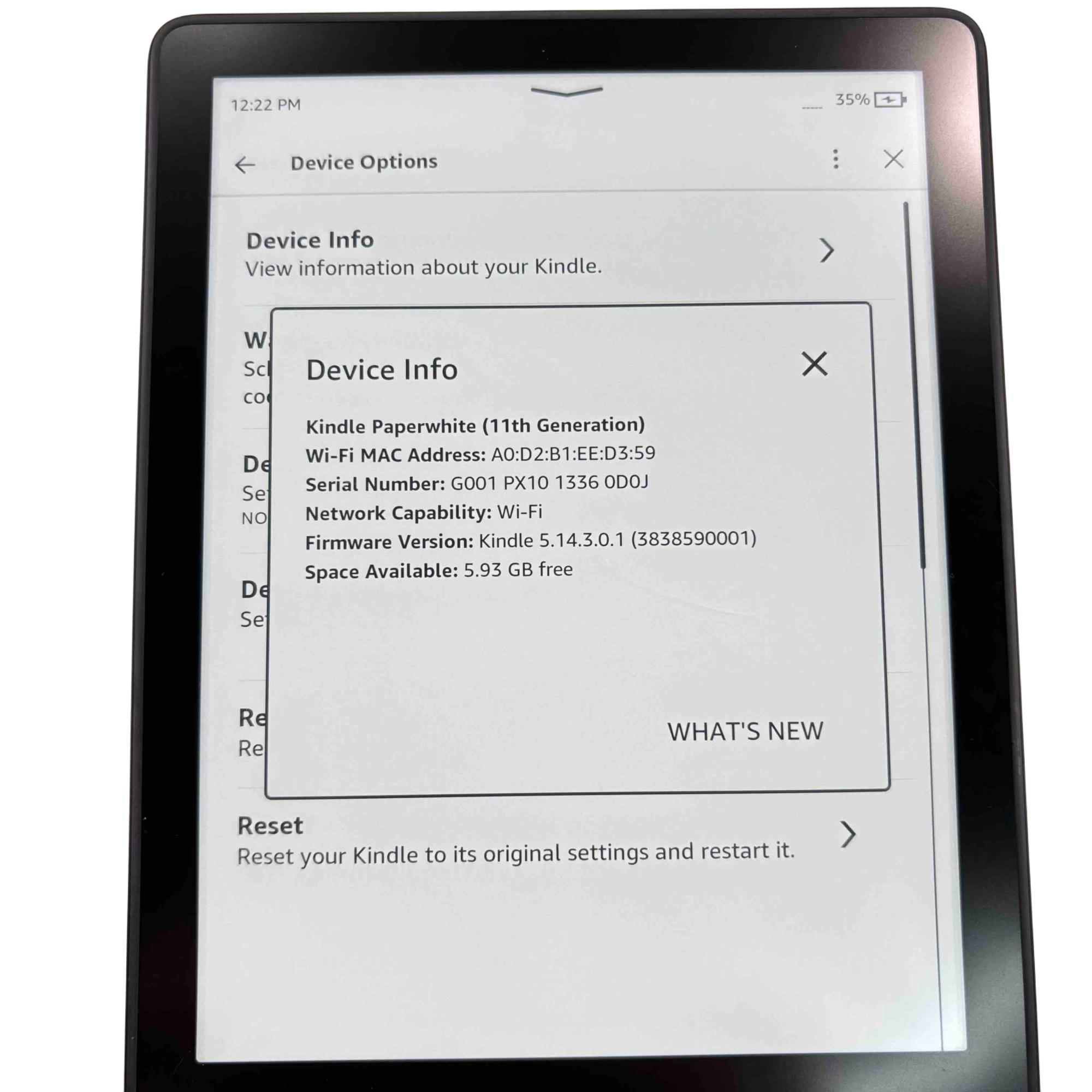 Amazon Kindle Paperwhite 11th Gen M2L3EK 16GB Storage eBook
