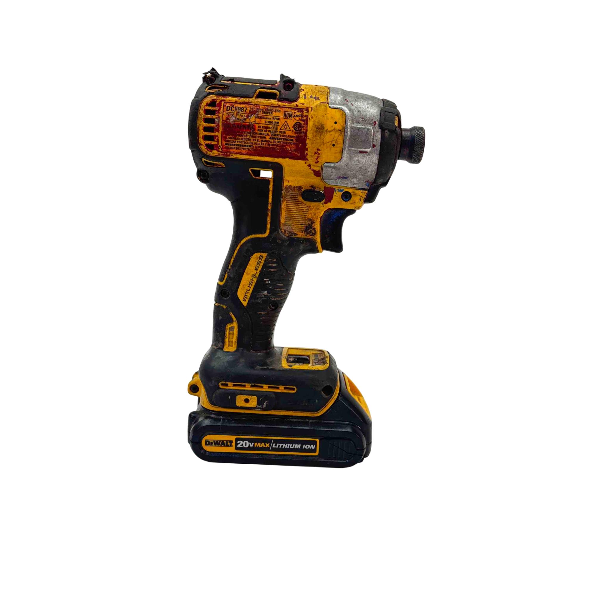 RIDGID 18V Brushless Cordless 18-Gauge 2-1/8 in. Brad Nailer with Brushless Cordless 3-Speed 1/4 in. Impact Driver (Tools Only)