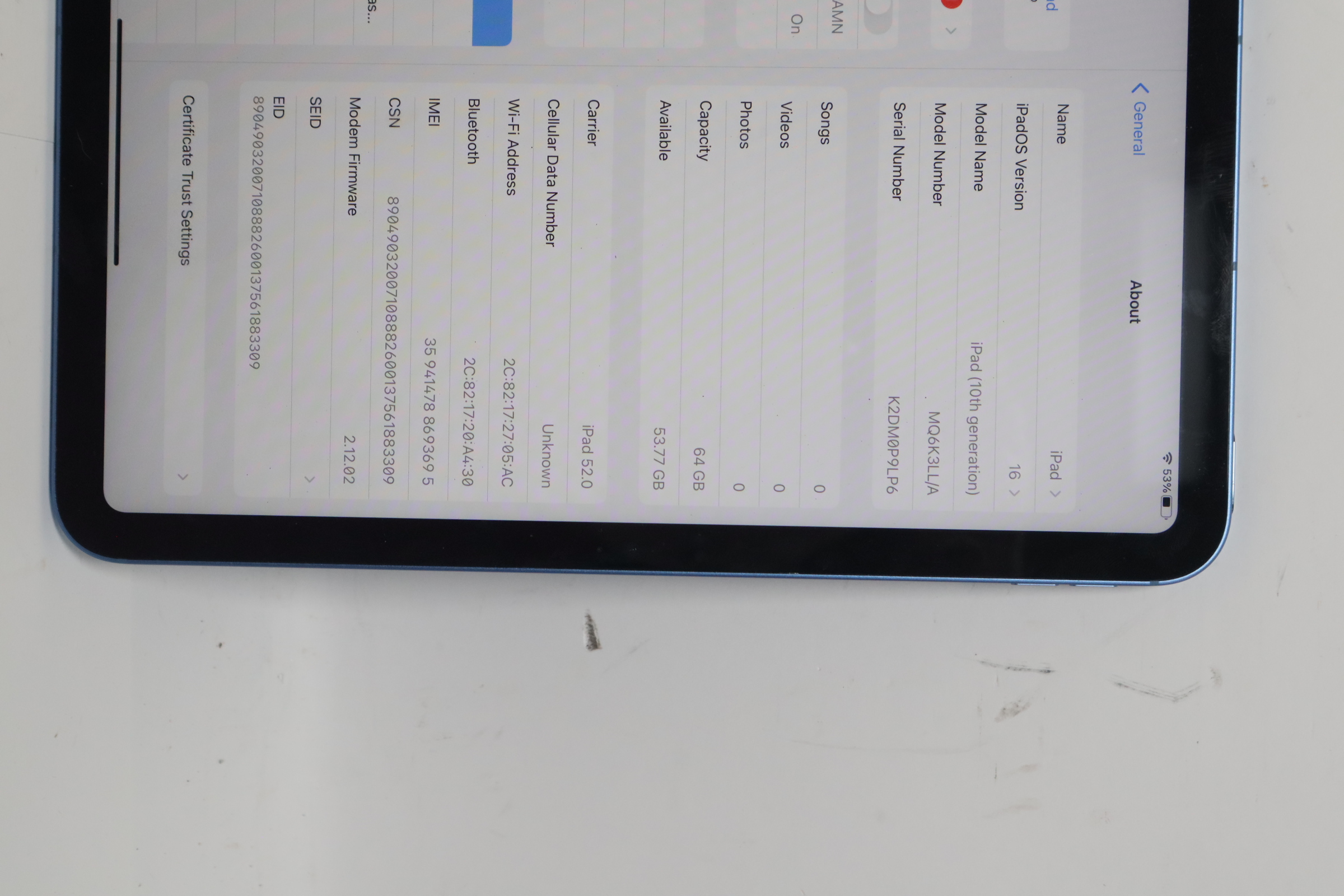Apple MQ6K3LL/A 10.9