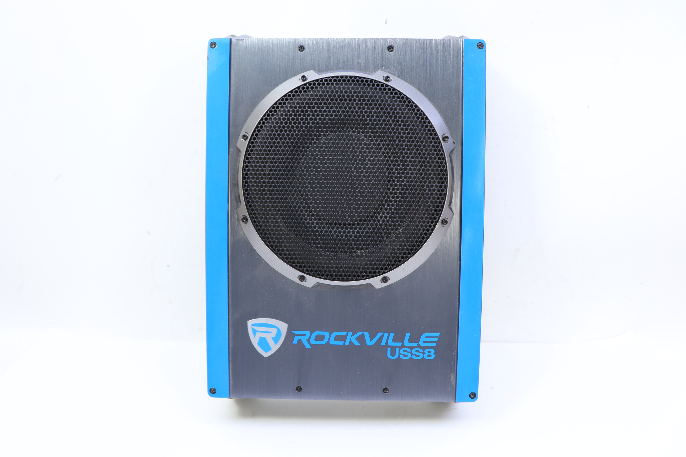 Rockville USS8 8" 600W Slim UngerSeat Active Powered Car/Truck Subwoofer