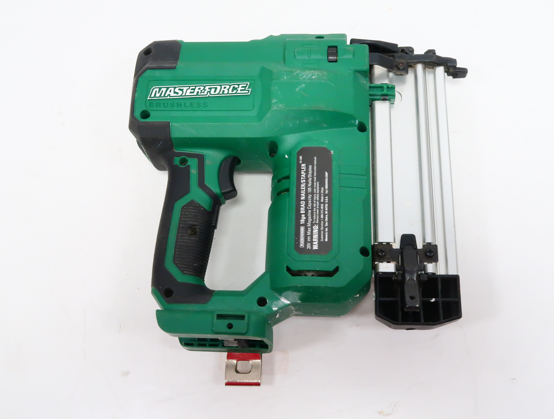 Masterforce 20-Volt Cordless 2-in-1 18GA Stapler/Brad Nailer