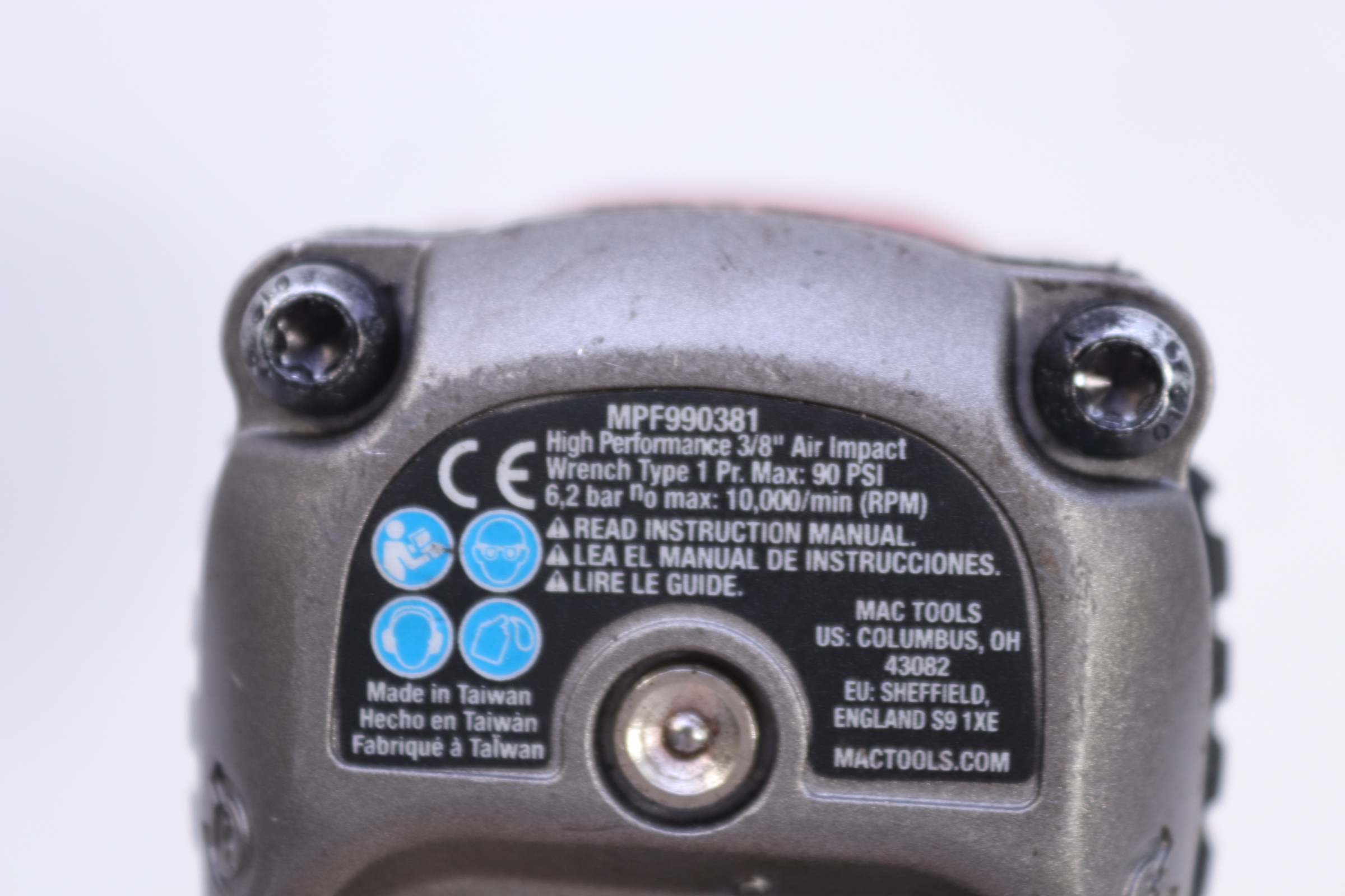 Mac MPF990381 Pneumatic High Performance 3/8" Drive Air Impact Wrench