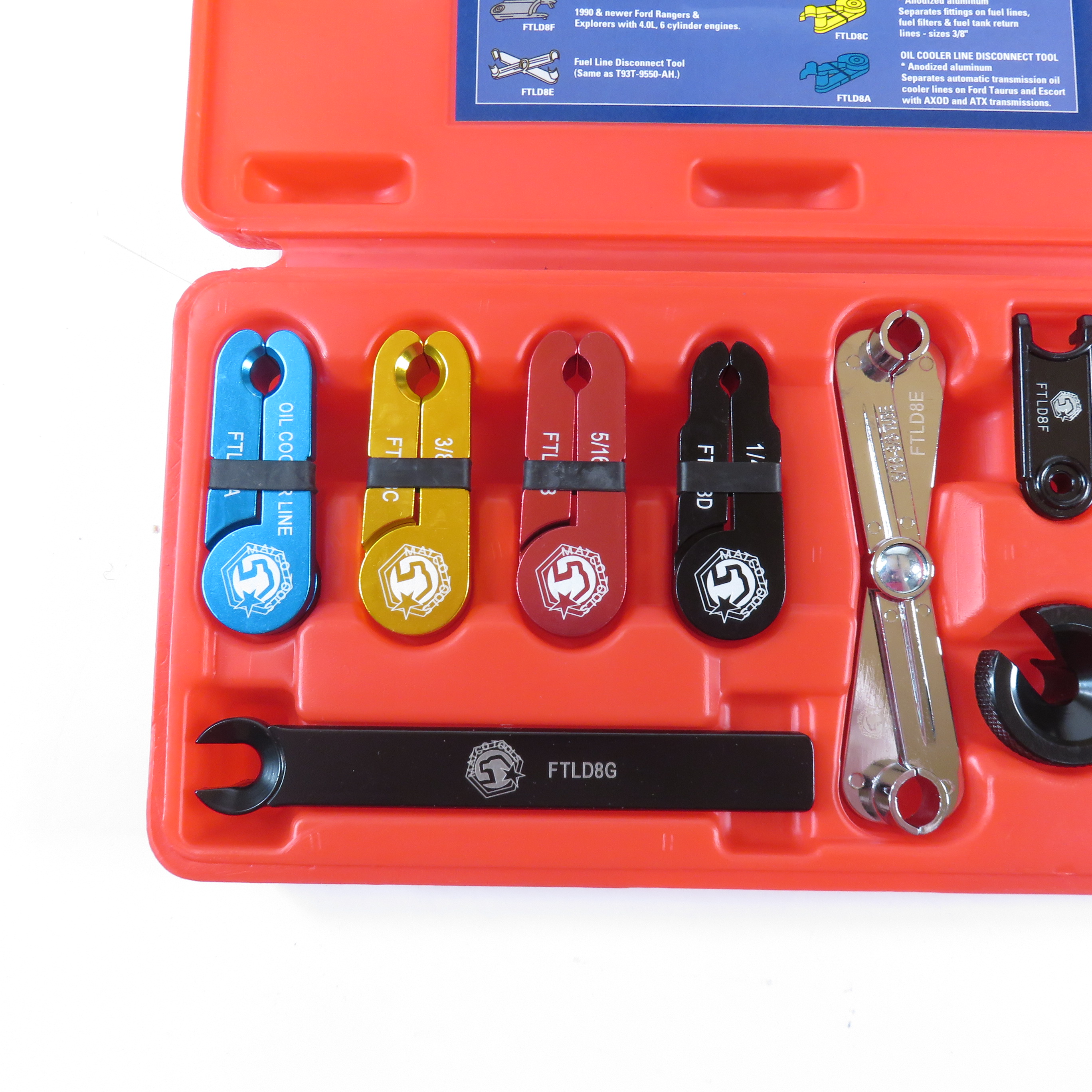 Matco Tools FTLD8 8Piece Fuel and Transmission Line Disconnect Set